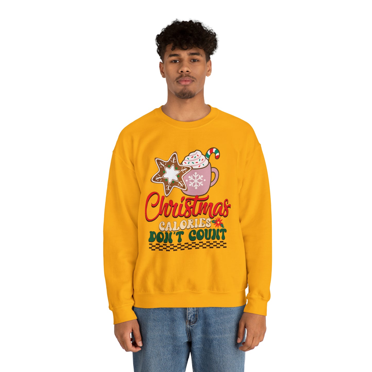 Christmas Calories Don't Count Sweatshirt, Funny Christmas Sweatshirt, Christmas Gift, Xmas calories Sweatshirt, Christmas calories, SW872
