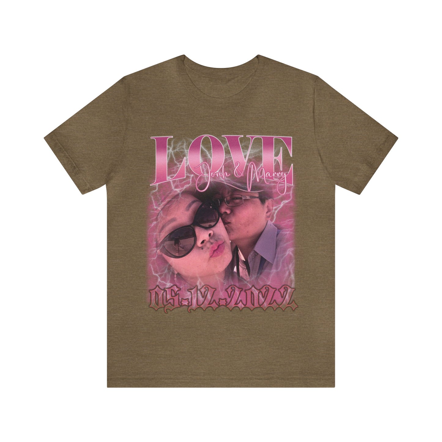 Custom 90s Vintage Bootleg Tee for couple, Custom shirt for couple, Custom bootleg tee photo shirt for lover, couple shirt for lover, T1330