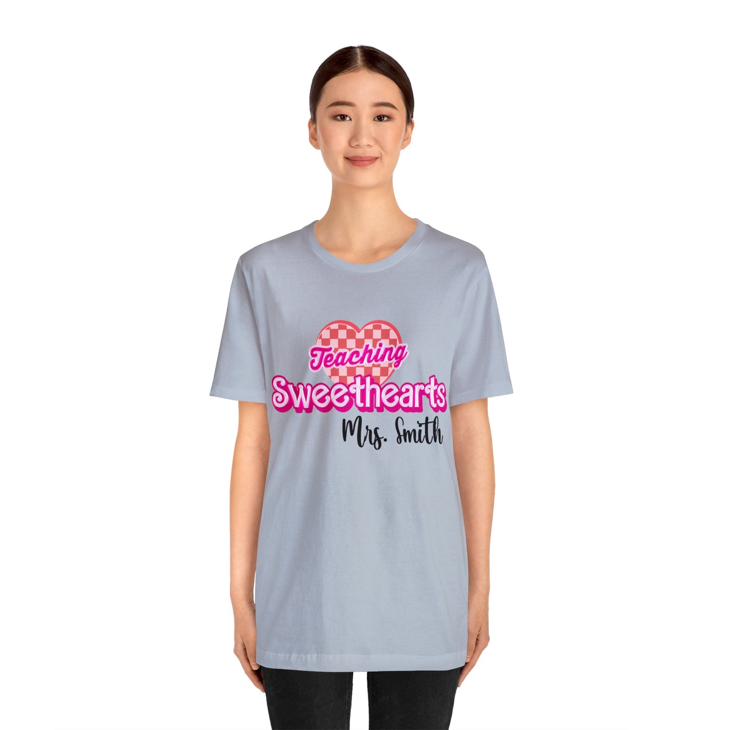 Personalized Teaching Sweethearts Valentines Day Shirt, Teacher Valentine's Day Shirts for Teachers, Gift Sweater for Hearts Day, T1274