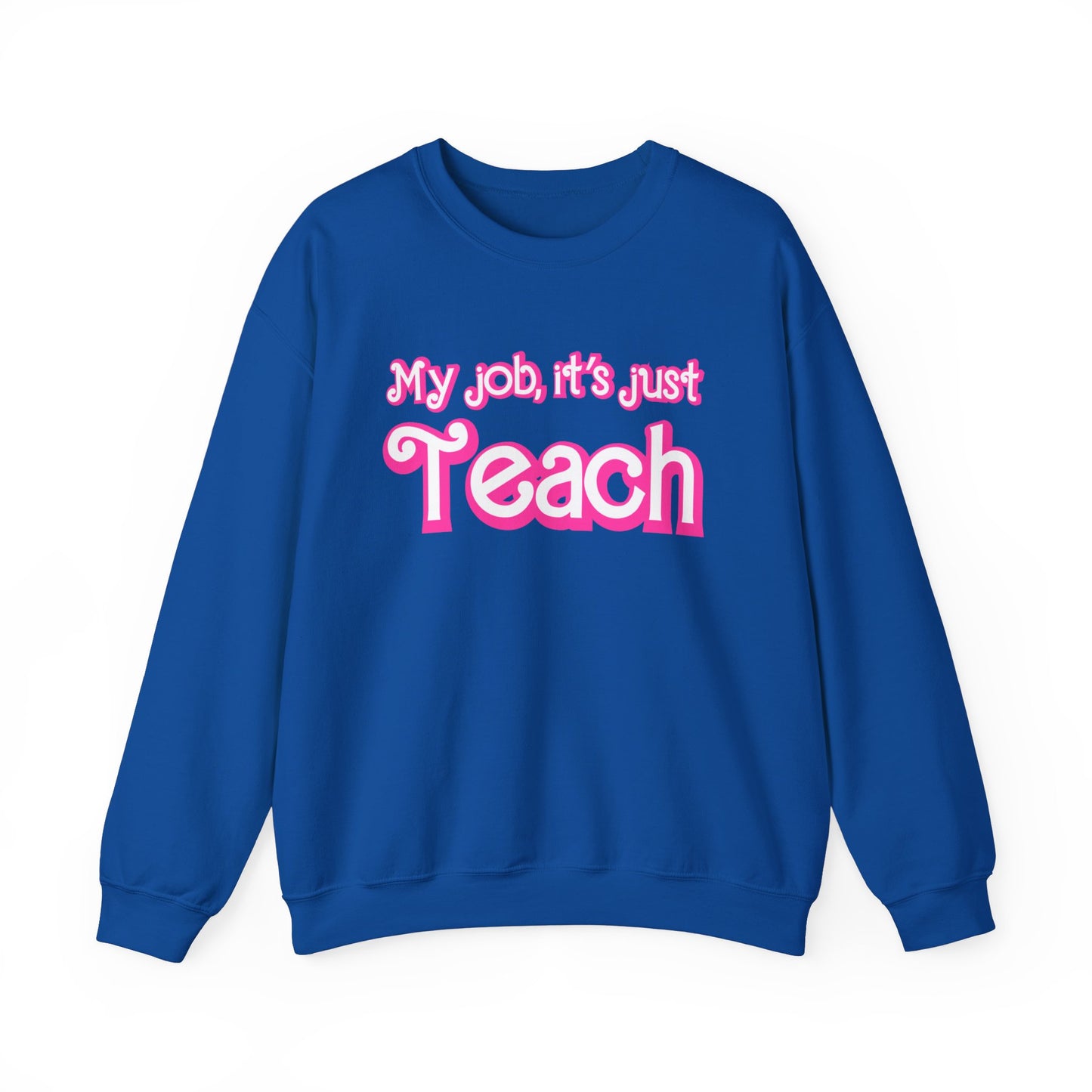 My Job is Teach Sweatshirt, Trendy Teacher Sweatshirt, Retro Back to school, Teacher Appreciation, Checkered Teacher Sweatshirt, S735