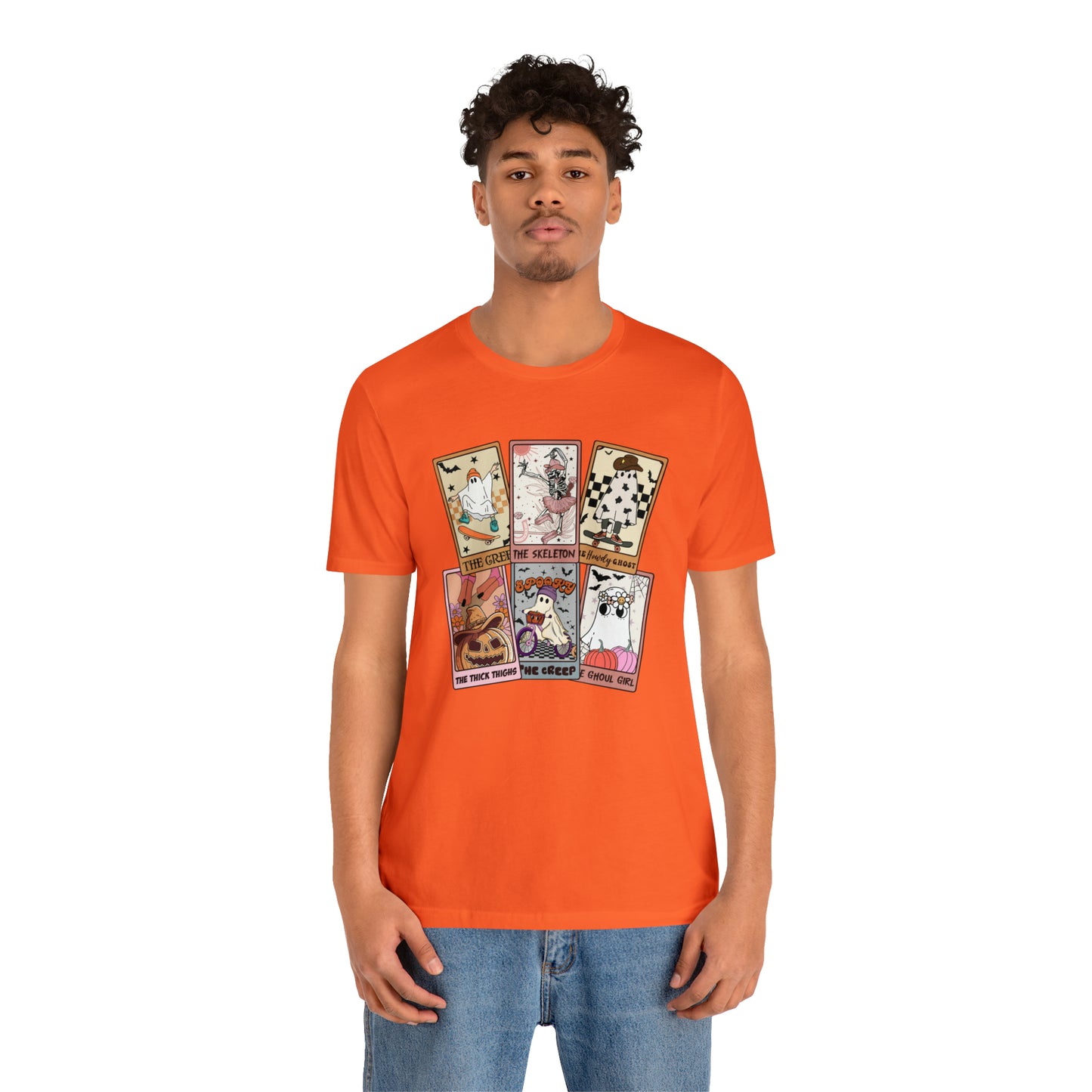 The Tarot Card Shirt, Skeleton Tarot Card Shirt, Tarot Card Lover Shirt, Skull Tarot Card Tee, Retro Halloween shirt, T612