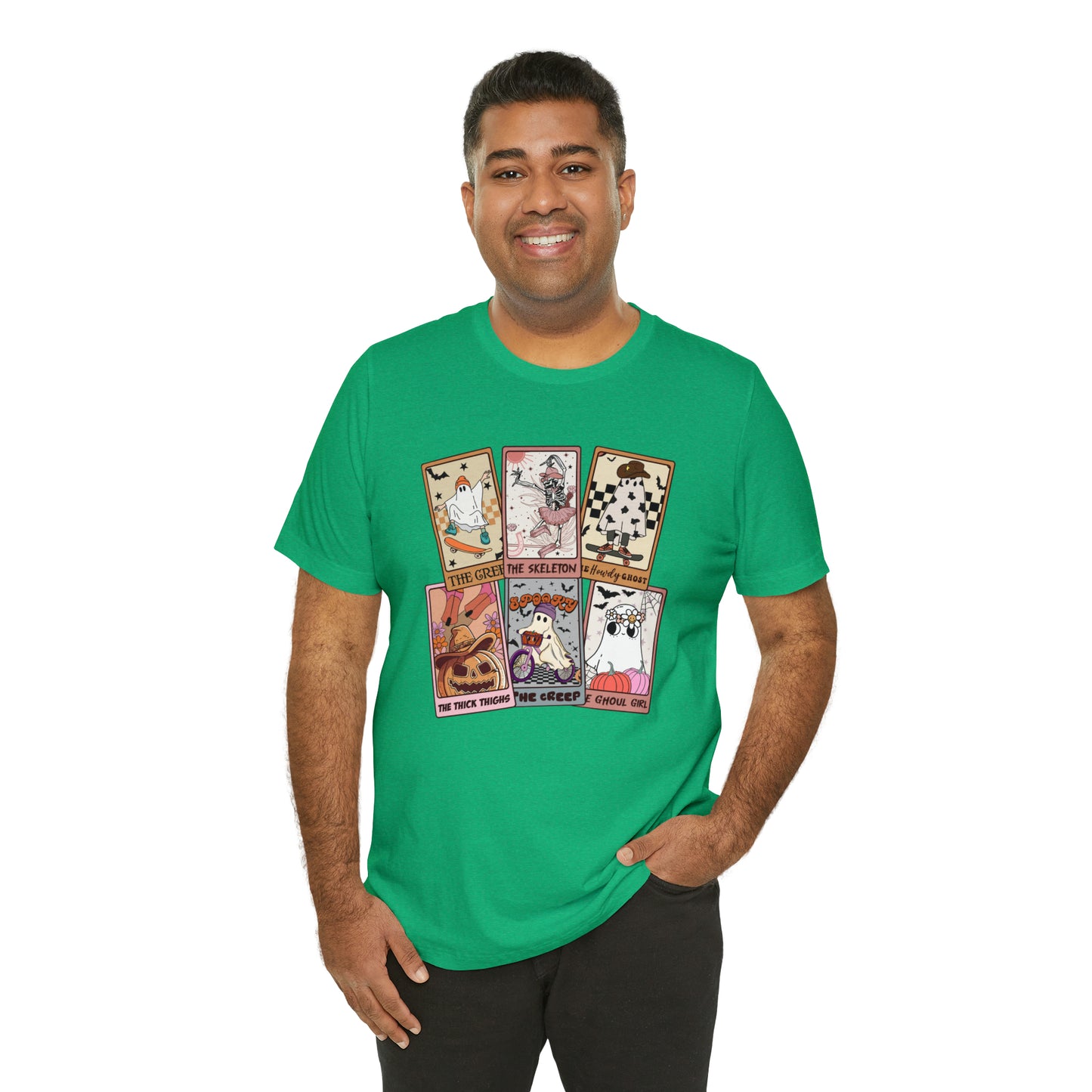The Tarot Card Shirt, Skeleton Tarot Card Shirt, Tarot Card Lover Shirt, Skull Tarot Card Tee, Retro Halloween shirt, T612