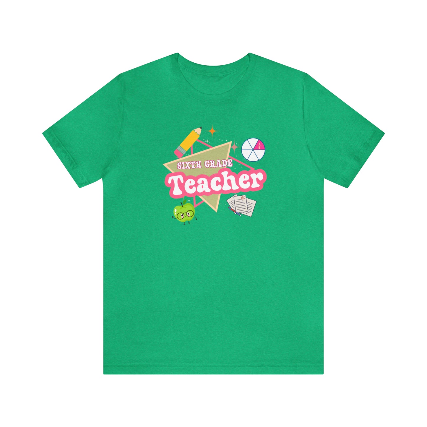 Sixth Grade Teacher Shirt, Teacher Tshirt Retro 6th Grade, Back to school Teacher, Appreciation Teacher Tee Gifts, T552