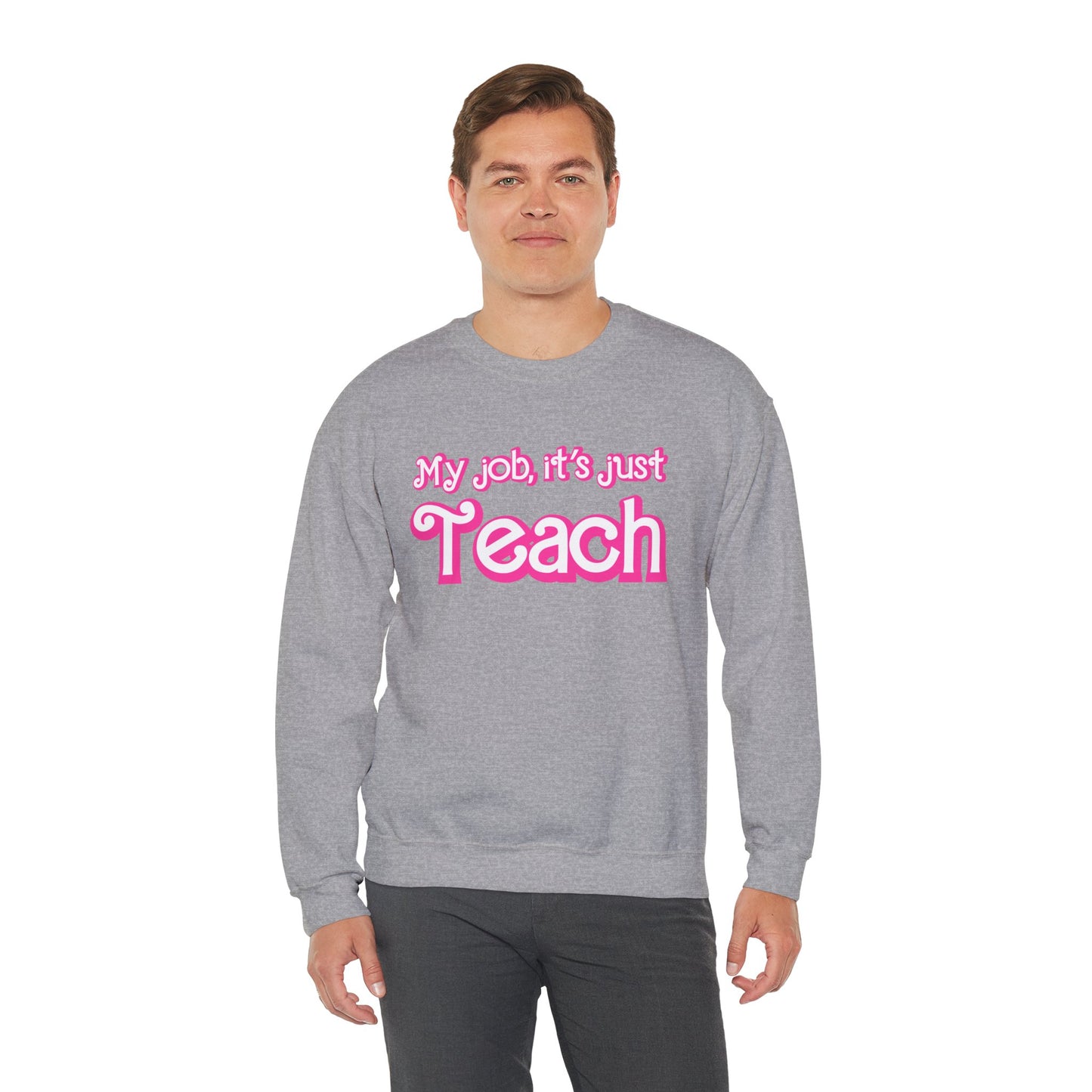 My Job is Teach Sweatshirt, Trendy Teacher Sweatshirt, Retro Back to school, Teacher Appreciation, Checkered Teacher Sweatshirt, S735