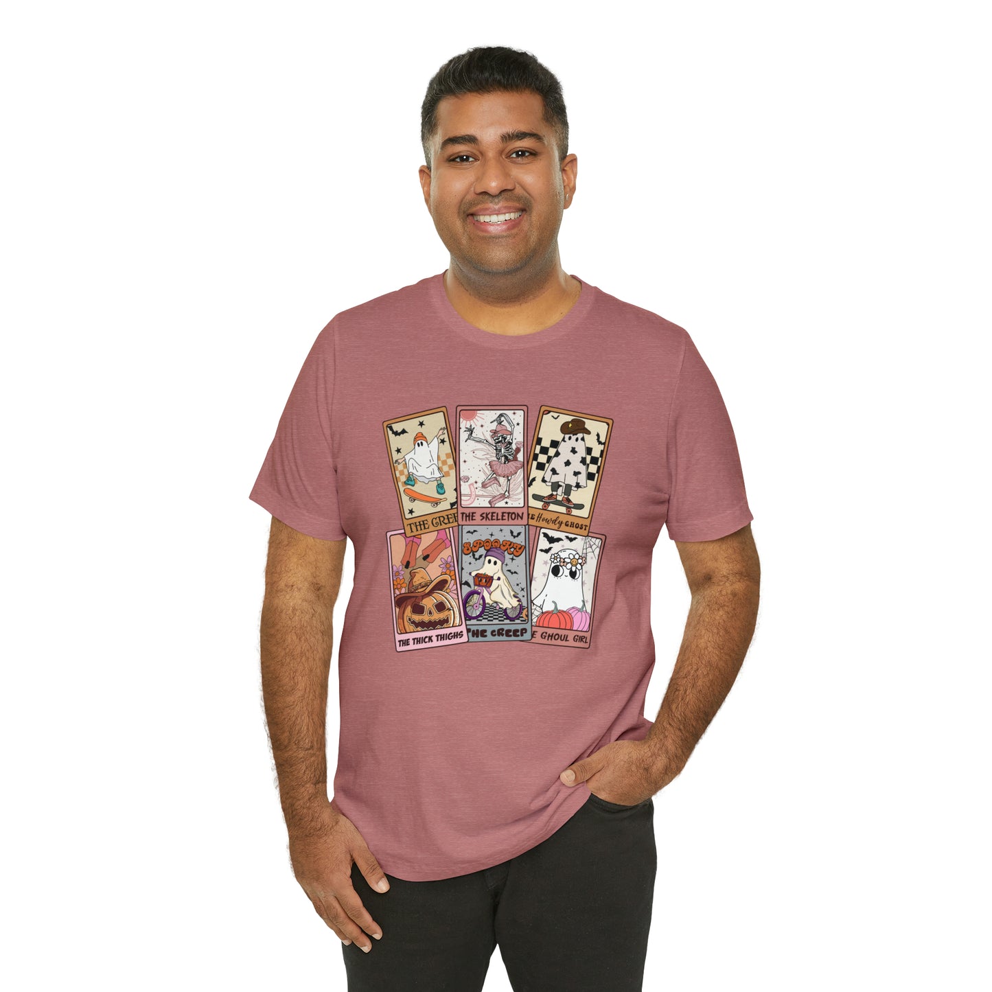 The Tarot Card Shirt, Skeleton Tarot Card Shirt, Tarot Card Lover Shirt, Skull Tarot Card Tee, Retro Halloween shirt, T612