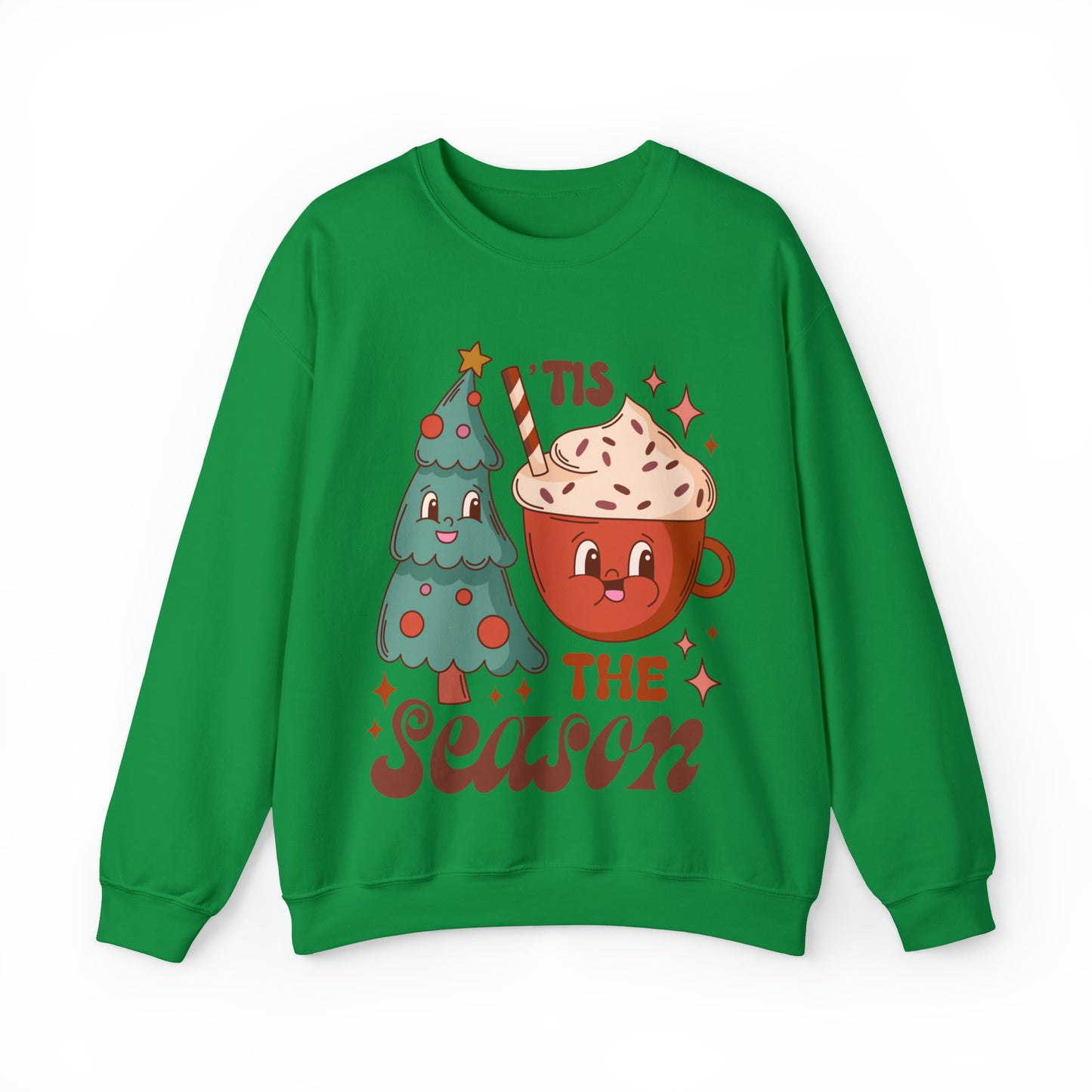 Christmas Tis The Season Sweatshirt, Merry Christmas Shirt, Christmas Tree Sweater, Christmas Tree shirt, Christmas Cake Sweatshirt, S887