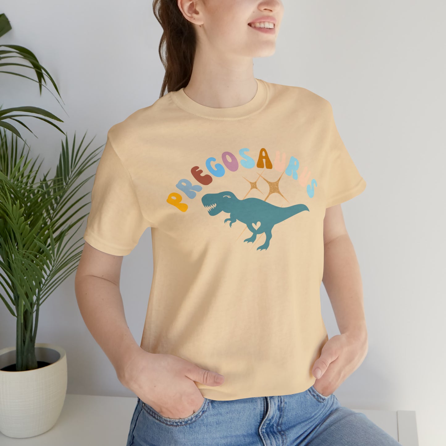 Funny Pregosaurus TShirt for Baby Shower, Funny Gift for Expecting Mom Shirt for Baby Announcement, T274
