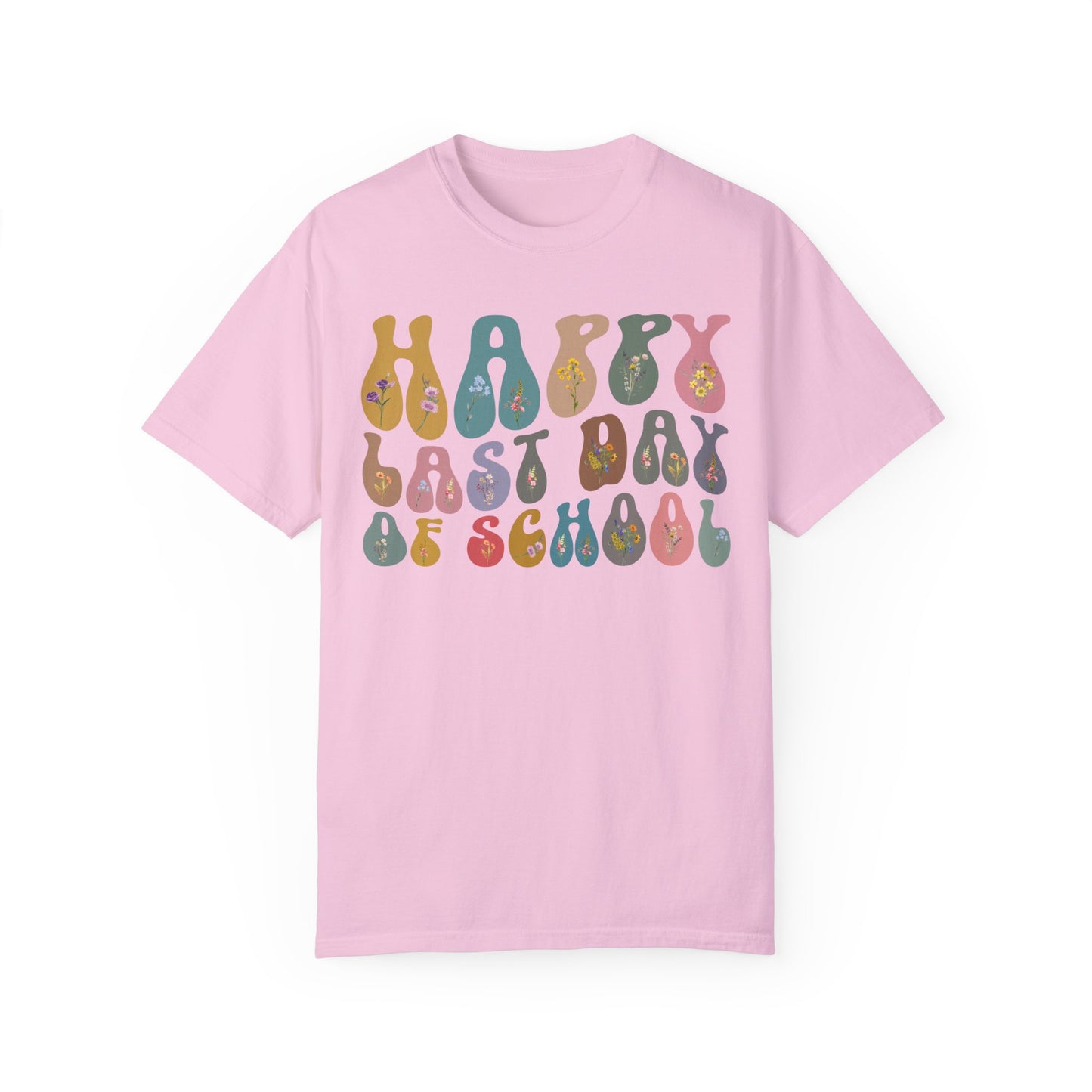 Retro Happy Last Day of School Shirts, End of Year Teacher Gift, Vintage Teacher Shirt, Comfort Colors Kindergarten Graduation Gift, CC1621