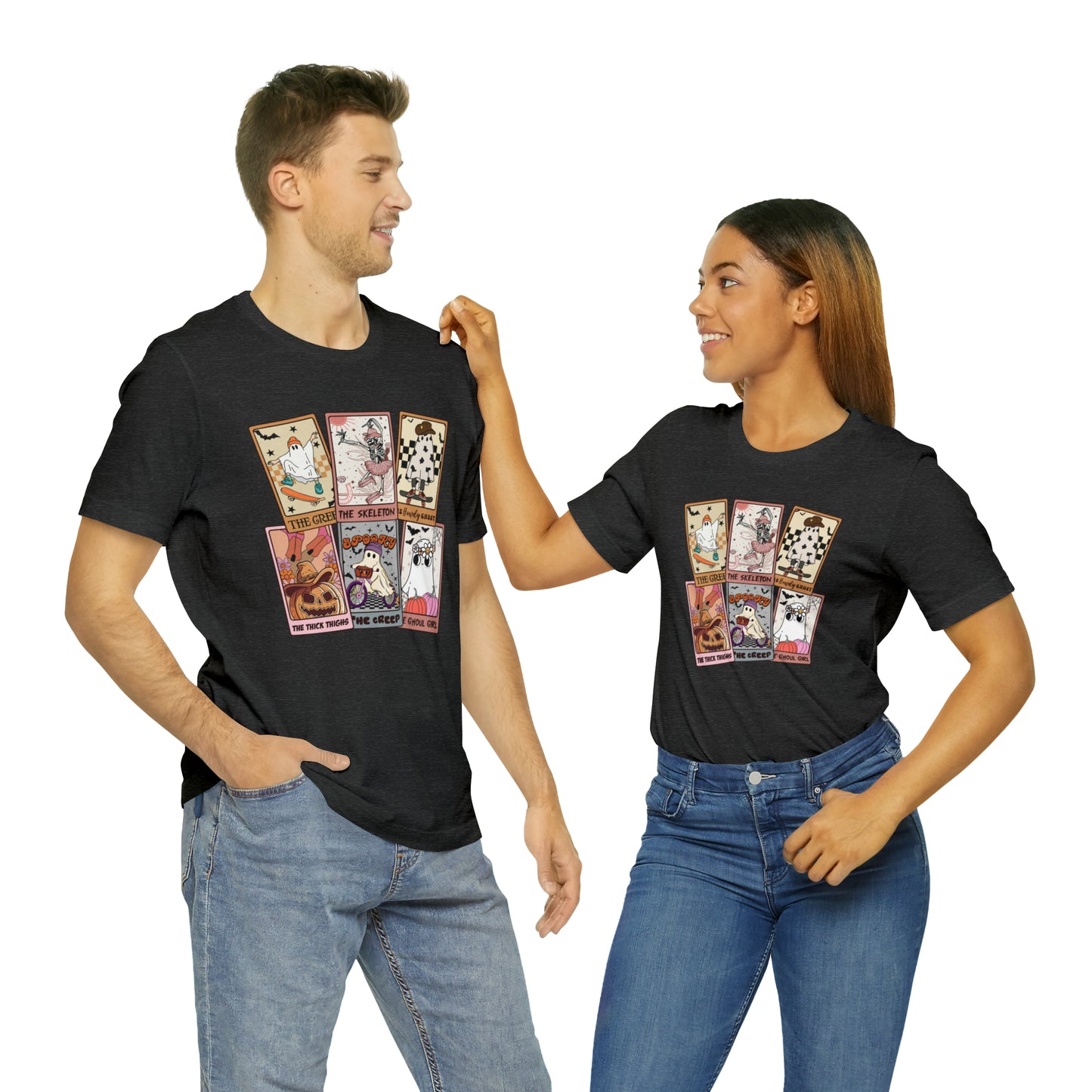 The Tarot Card Shirt, Skeleton Tarot Card Shirt, Tarot Card Lover Shirt, Skull Tarot Card Tee, Retro Halloween shirt, T612