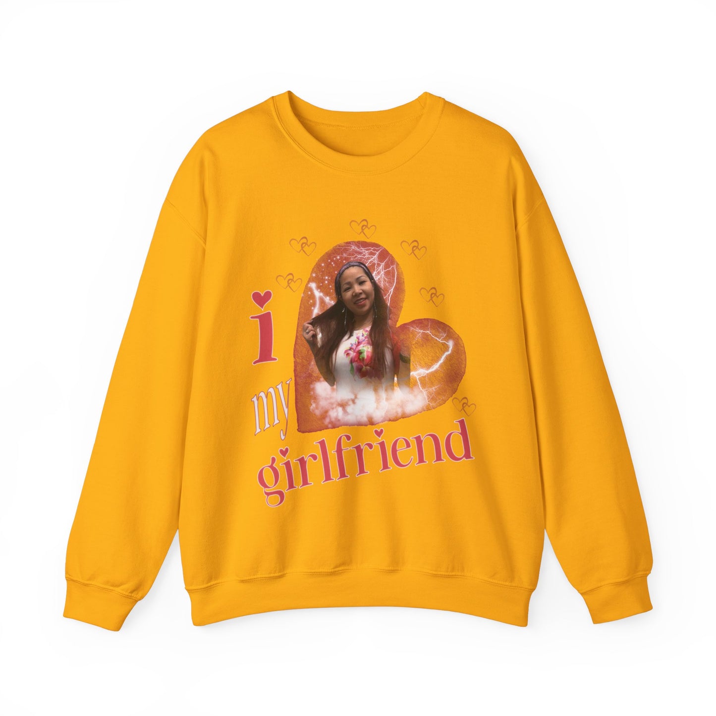 I Love My Girlfriend Sweatshirt Custom Picture, I Love My Girlfriend Custom Photo Sweatshirt, I Love My Girlfriend Sweatshirt Custom, SW1342