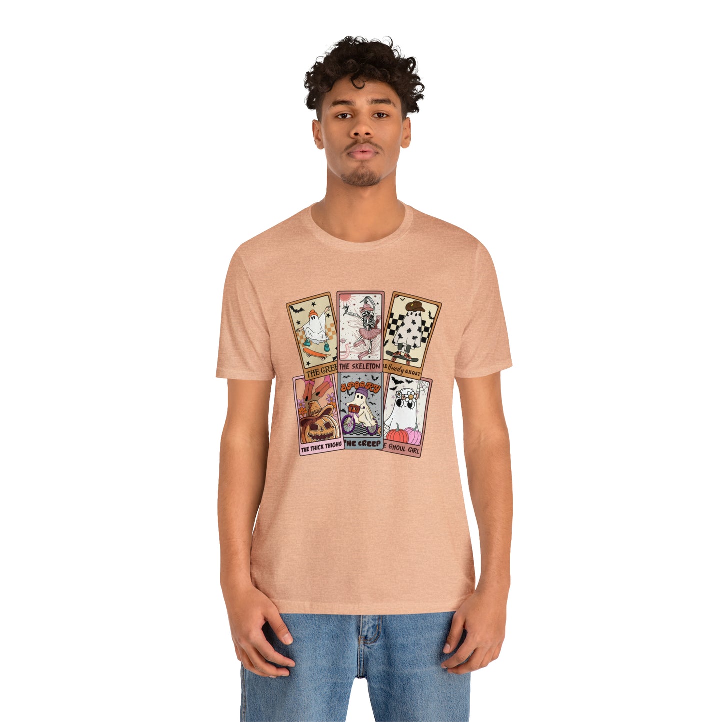 The Tarot Card Shirt, Skeleton Tarot Card Shirt, Tarot Card Lover Shirt, Skull Tarot Card Tee, Retro Halloween shirt, T612