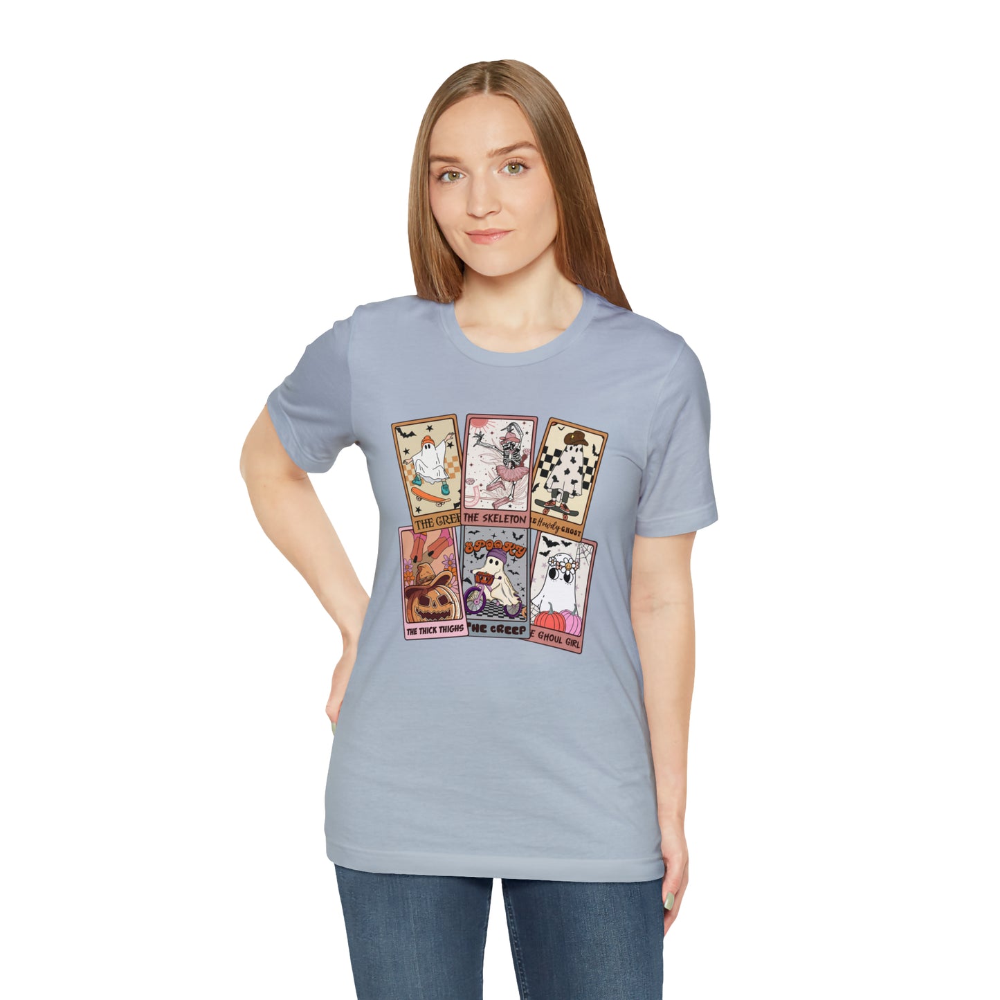 The Tarot Card Shirt, Skeleton Tarot Card Shirt, Tarot Card Lover Shirt, Skull Tarot Card Tee, Retro Halloween shirt, T612