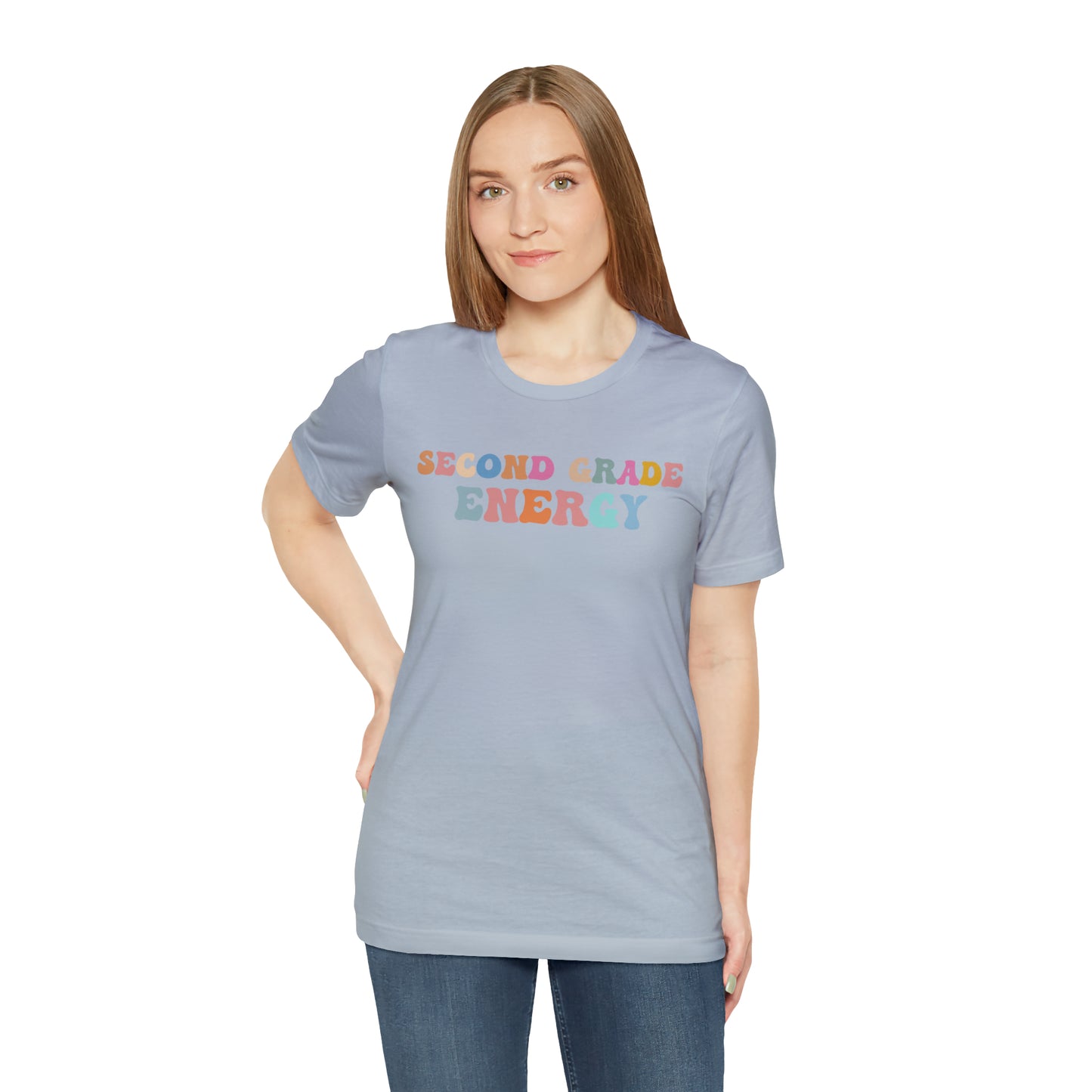 Cute Teacher Shirt, Second Grade Energy Shirt, Shirt for Second Grade, Teacher Appreciation Shirt, Best Teacher Shirt, T494