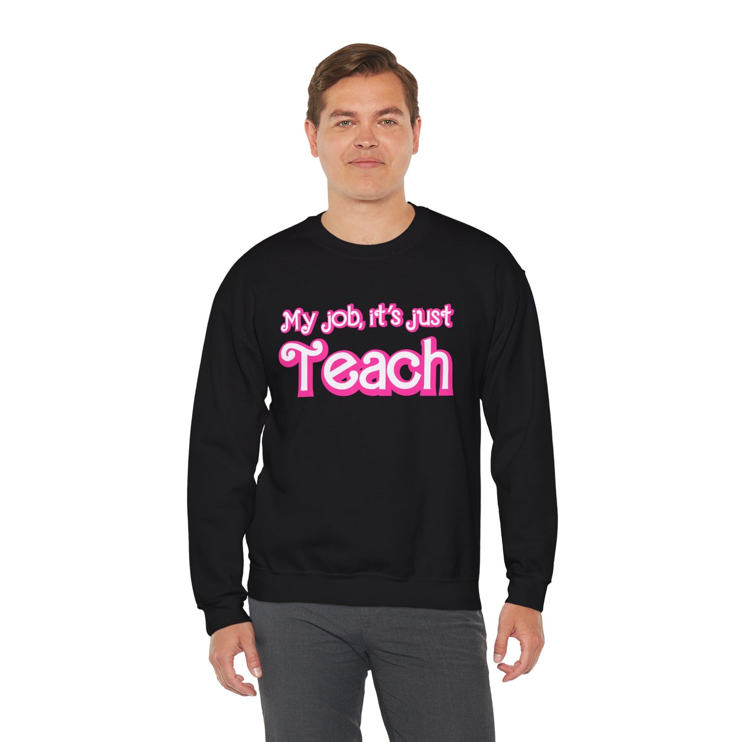 My Job is Teach Sweatshirt, Trendy Teacher Sweatshirt, Retro Back to school, Teacher Appreciation, Checkered Teacher Sweatshirt, S735