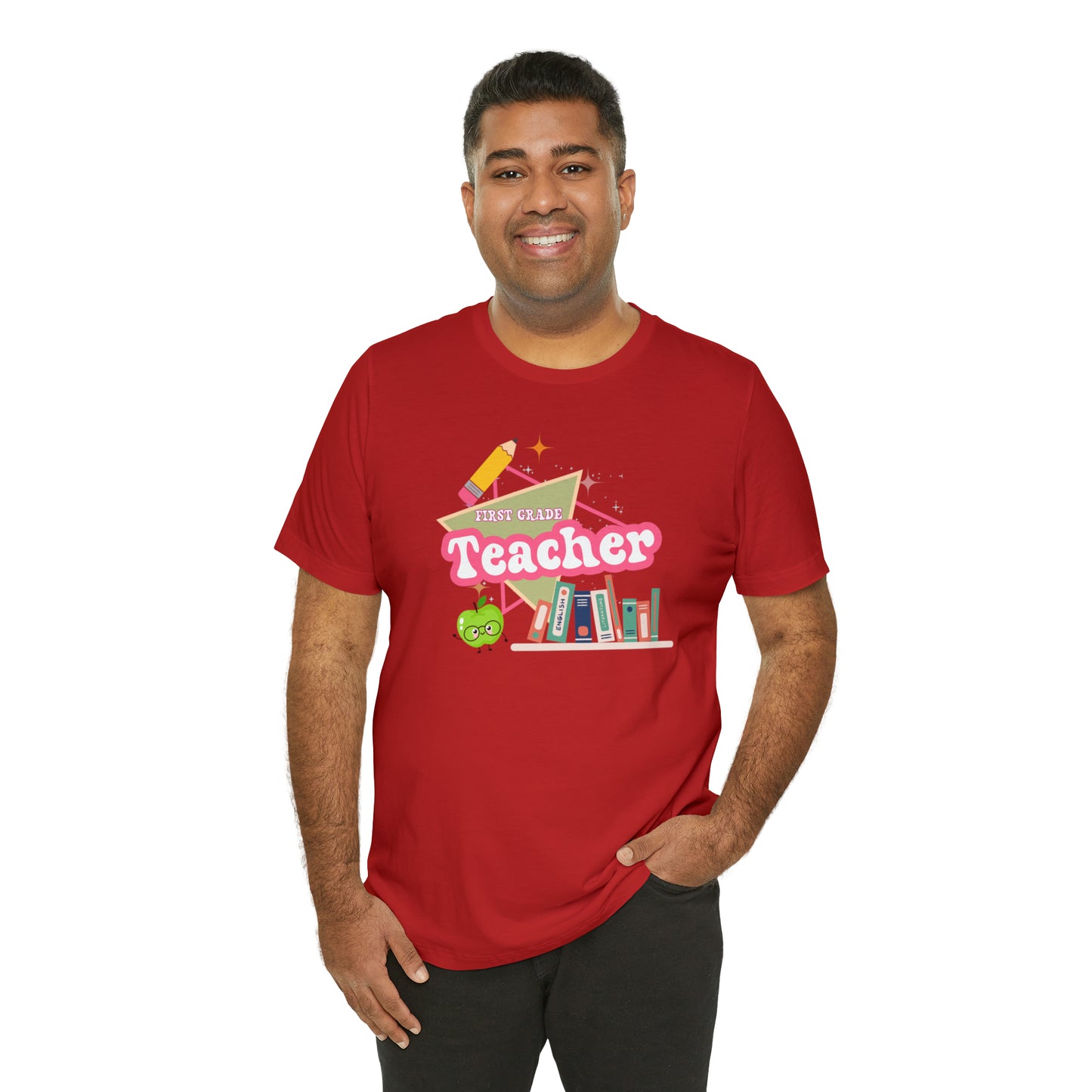 First grade teacher shirt, 1st grade shirt, 90s shirt, 90s teacher shirt, colorful school shirt, colorful teacher shirt, T542