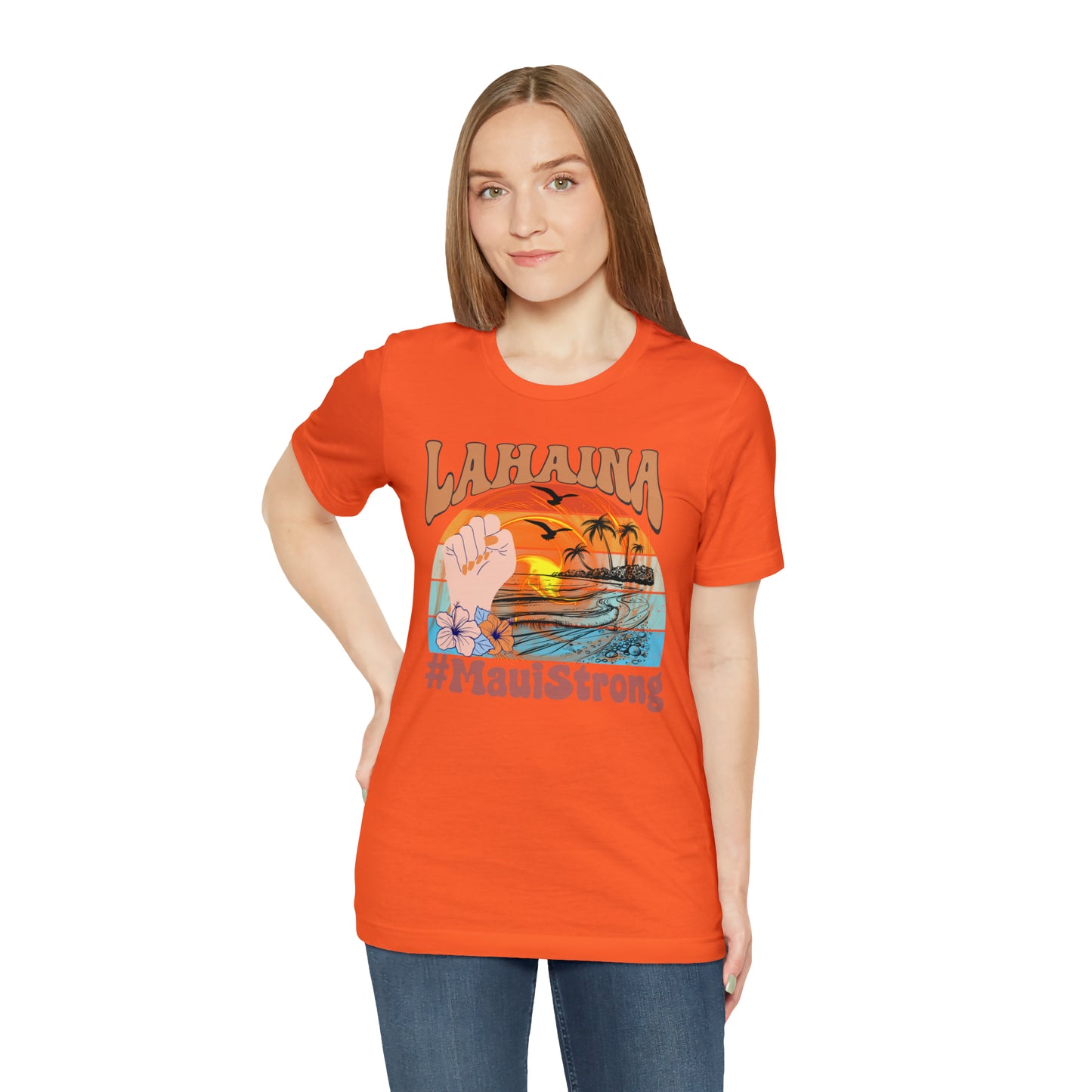 Maui Strong Shirt, Lahaina Banyan Tree T-Shirt, Maui Hawaii Shoreline Tshirt, Profits Donated Support Maui Fire, T598