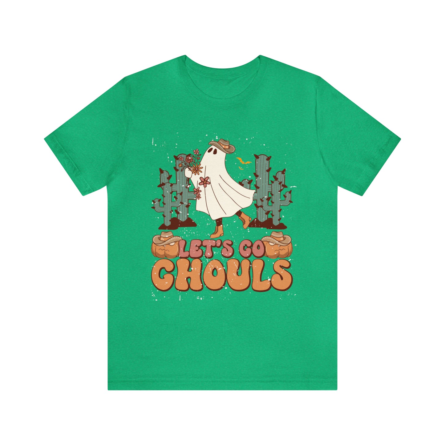 Lets Go Ghouls Shirt, Spooky Season Tee, Retro Halloween Cowgirl Shirt, Cowgirl Halloween Shirt, Vintage Ghost Shirt, T762