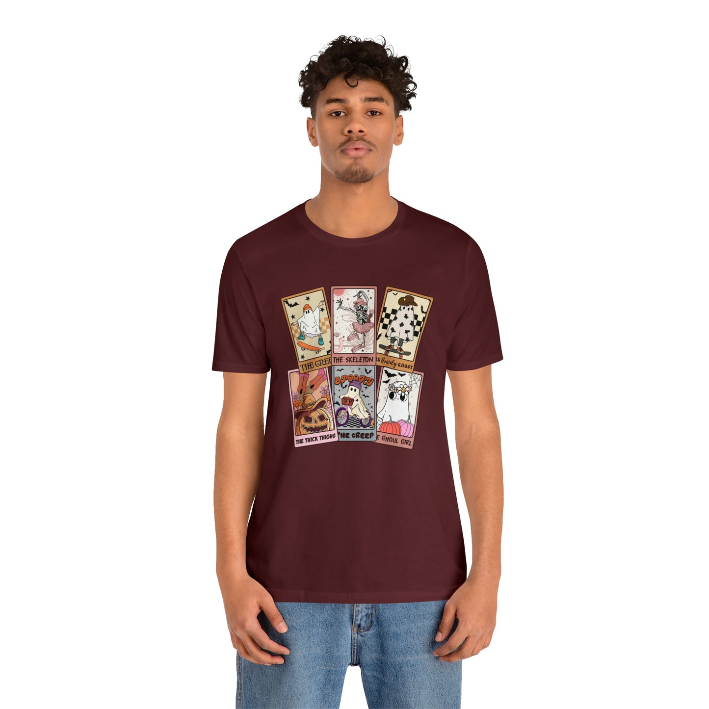 The Tarot Card Shirt, Skeleton Tarot Card Shirt, Tarot Card Lover Shirt, Skull Tarot Card Tee, Retro Halloween shirt, T612