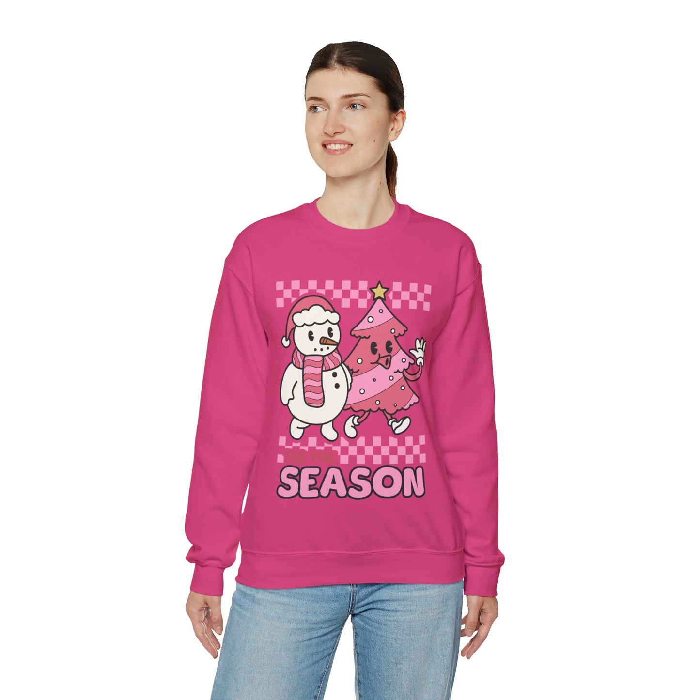 Christmas Tis The Season Sweatshirt, Merry Christmas Shirt, Christmas Tree Cake Sweater, Women Christmas, Christmas Cake Sweatshirt, SW879