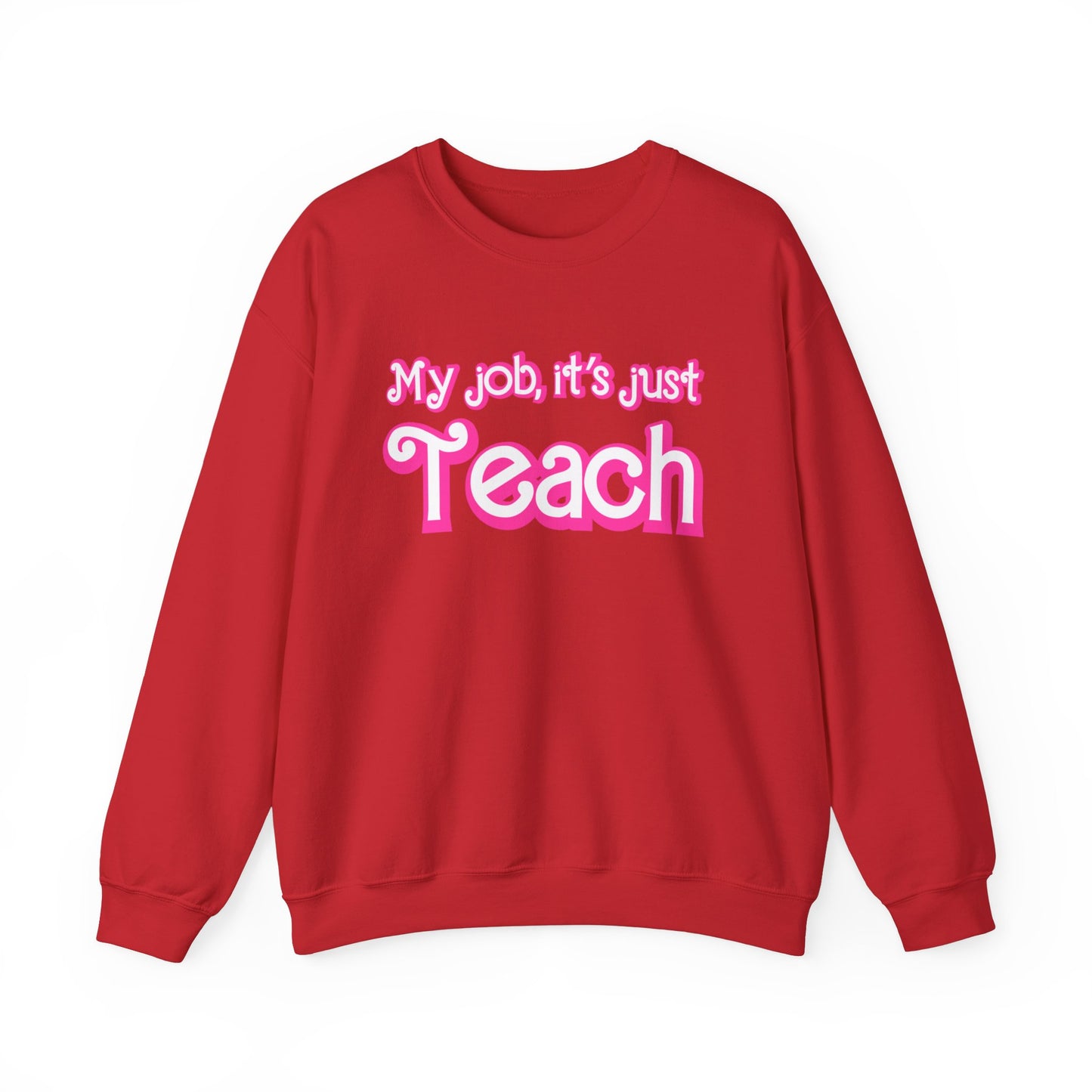 My Job is Teach Sweatshirt, Trendy Teacher Sweatshirt, Retro Back to school, Teacher Appreciation, Checkered Teacher Sweatshirt, S735