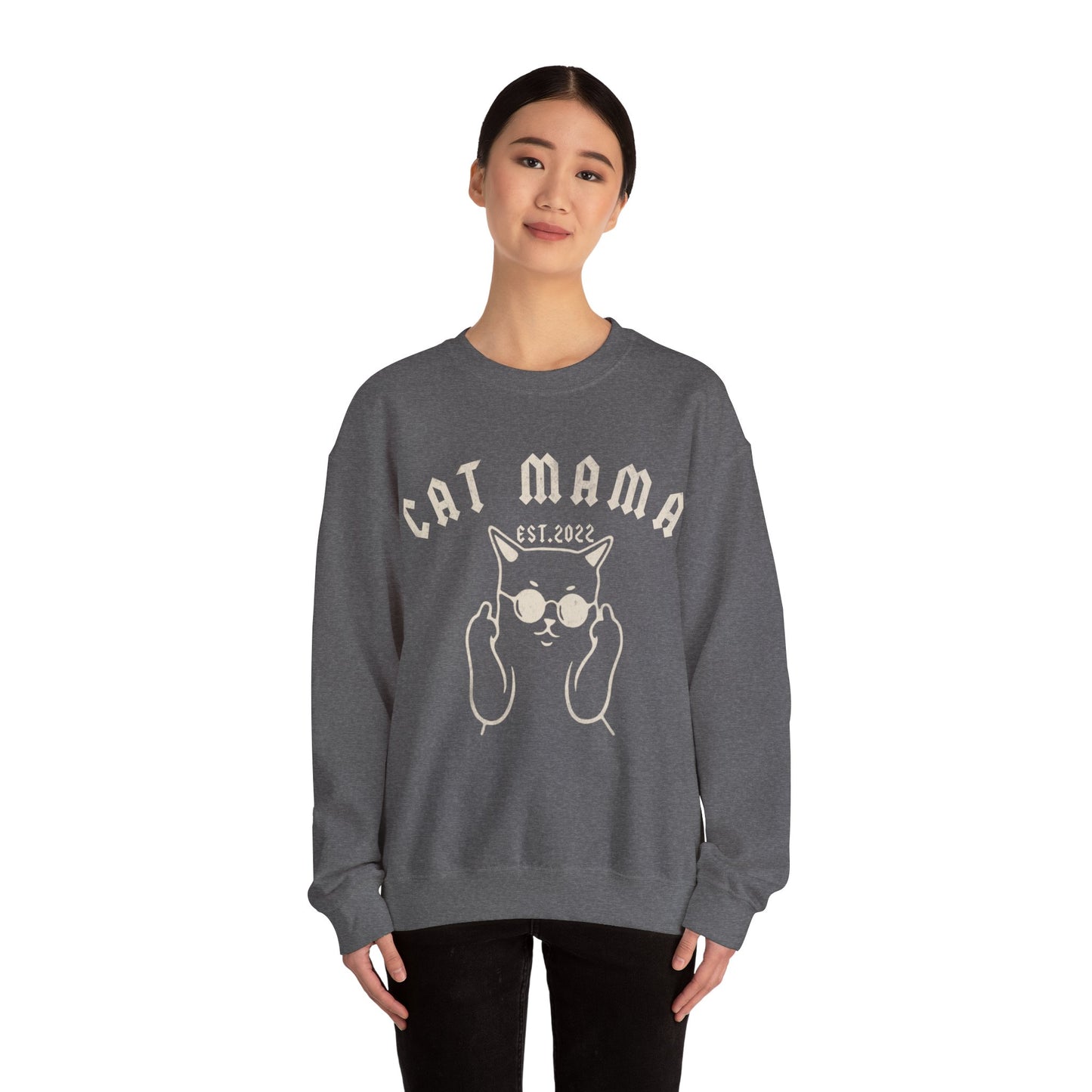 Custom Retro Cat Mom Sweatshirt, Personalized Retro Cat Mom Sweatshirt, Custom Cat Sweatshirt, Cat Lovers Sweatshirt, S1255