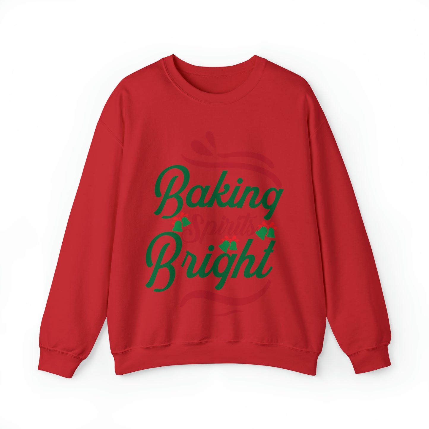 Baking Spirits Bright Sweatshirt, Christmas Cookie Sweatshirt, Funny Baker Sweatshirt, Gift For Cookie Lover, Cute Christmas Cookie, S932