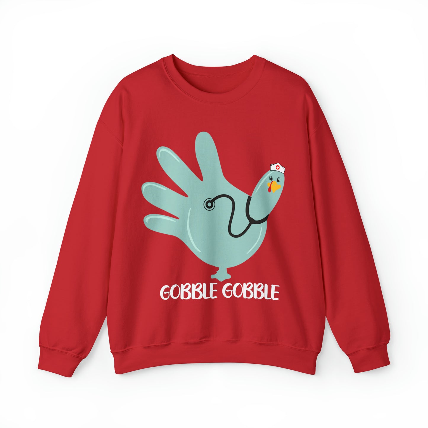 Gobble gobble turkey sweatshirt, Thanksgiving nurse sweatshirt, Rn Nursing student gift, Er department sweatshirt, Oncology nurse gift, S864