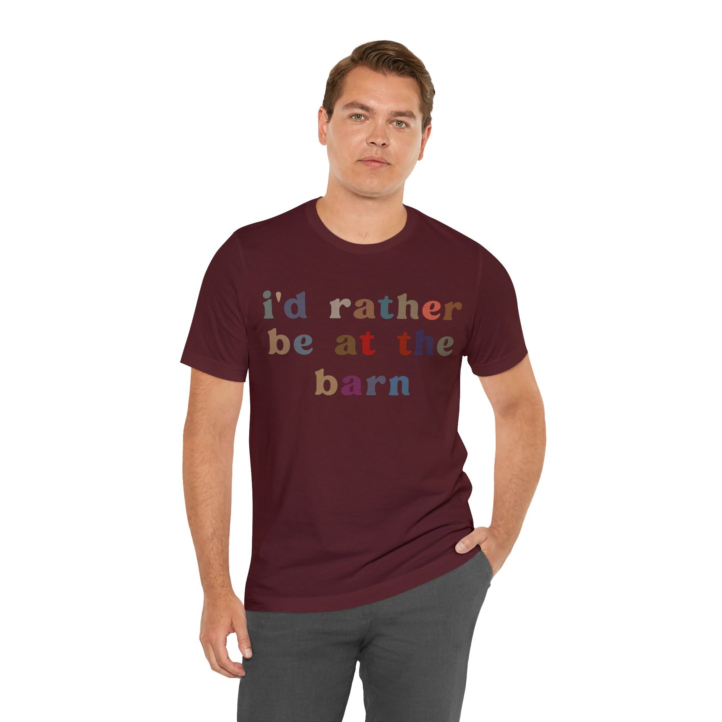 I’d Rather Be On My Barn Shirt, Country Mom Shirt, Farm Life Shirt, Farm Worker Shirt, Shirt for Mom, Horse Lover Shirt, T1201