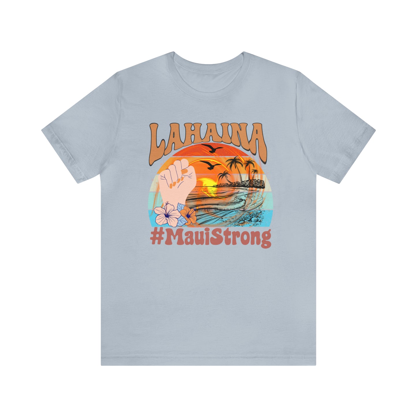 Maui Strong Shirt, Lahaina Banyan Tree T-Shirt, Maui Hawaii Shoreline Tshirt, Profits Donated Support Maui Fire, T598
