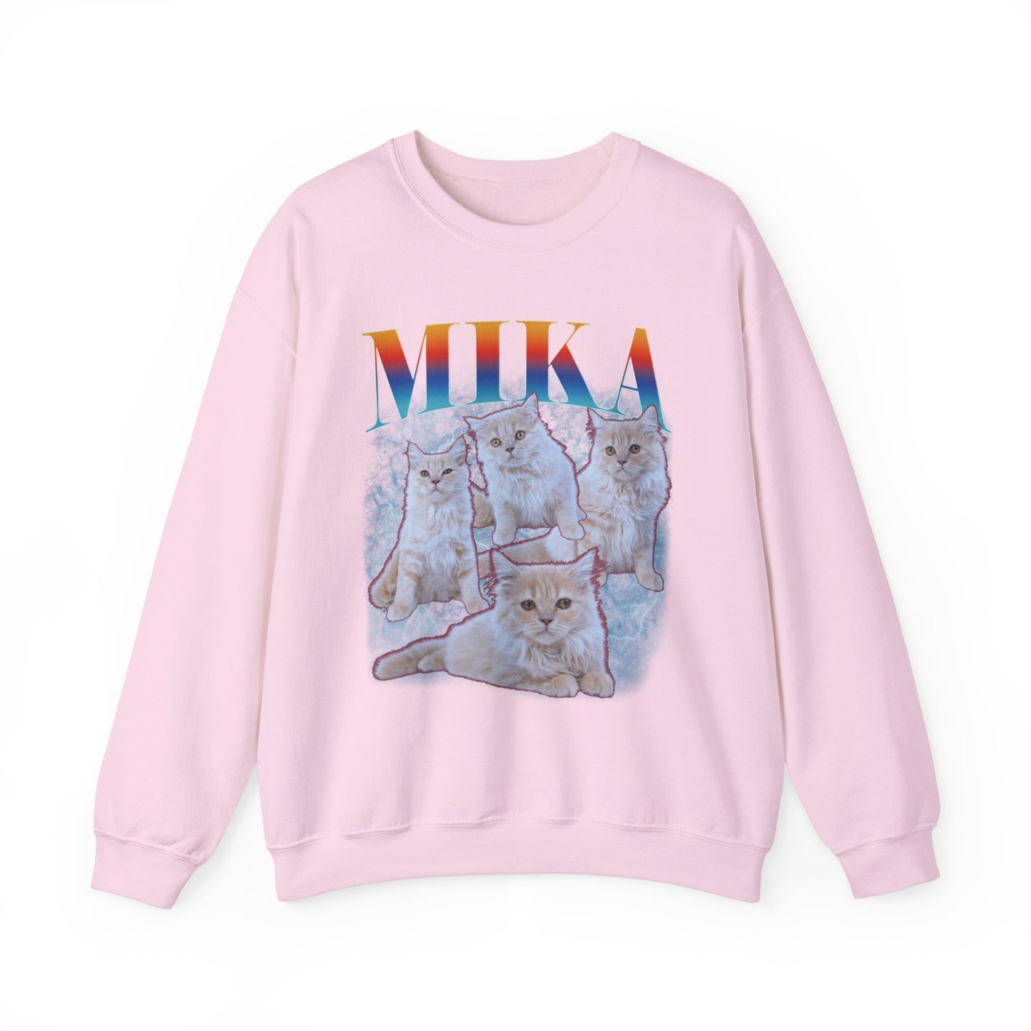 Pet Custom Vintage Sweatshirt, Custom Bootleg Rap Sweatshirt Cat Bootleg Retro 90's Sweatshirt Gift For Her Customize Pet Sweatshirt, SW1333