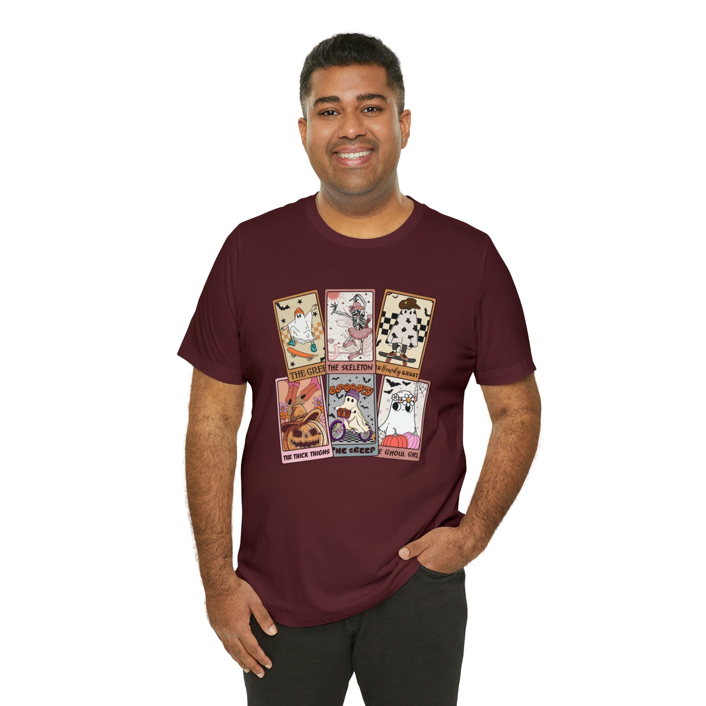 The Tarot Card Shirt, Skeleton Tarot Card Shirt, Tarot Card Lover Shirt, Skull Tarot Card Tee, Retro Halloween shirt, T612