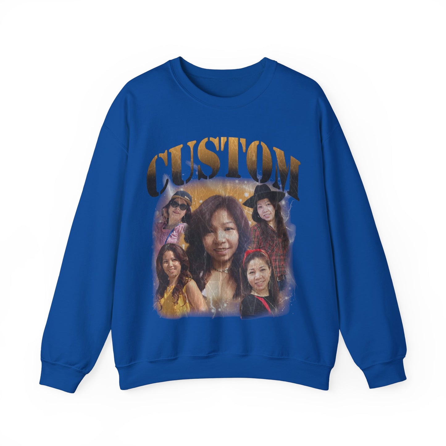 Retro Custom Bootleg Rap Sweatshirt, Custom Cat Lover Gift, Custom Retro Portrait Sweatshirt, Vintage Funny Bootleg Sweatshirt, S1400