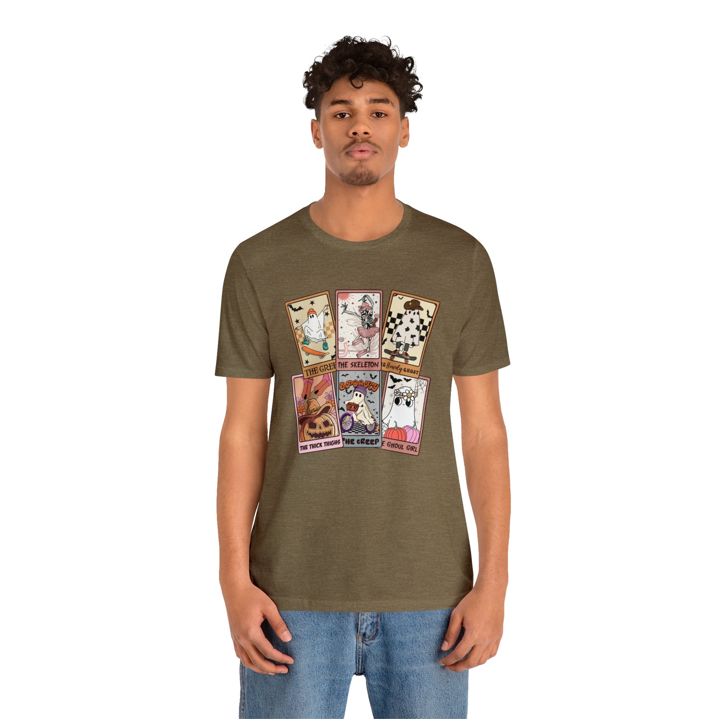 The Tarot Card Shirt, Skeleton Tarot Card Shirt, Tarot Card Lover Shirt, Skull Tarot Card Tee, Retro Halloween shirt, T612