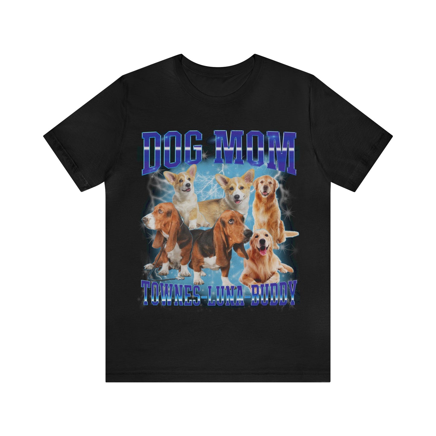 Custom Retro Dog Bootleg Shirt, Dog Mom Shirt, Dog Bootleg Retro 90's Tee, Custom Pet Photo, Custom Pet Portrait, Pet Lovers Gift, T1428