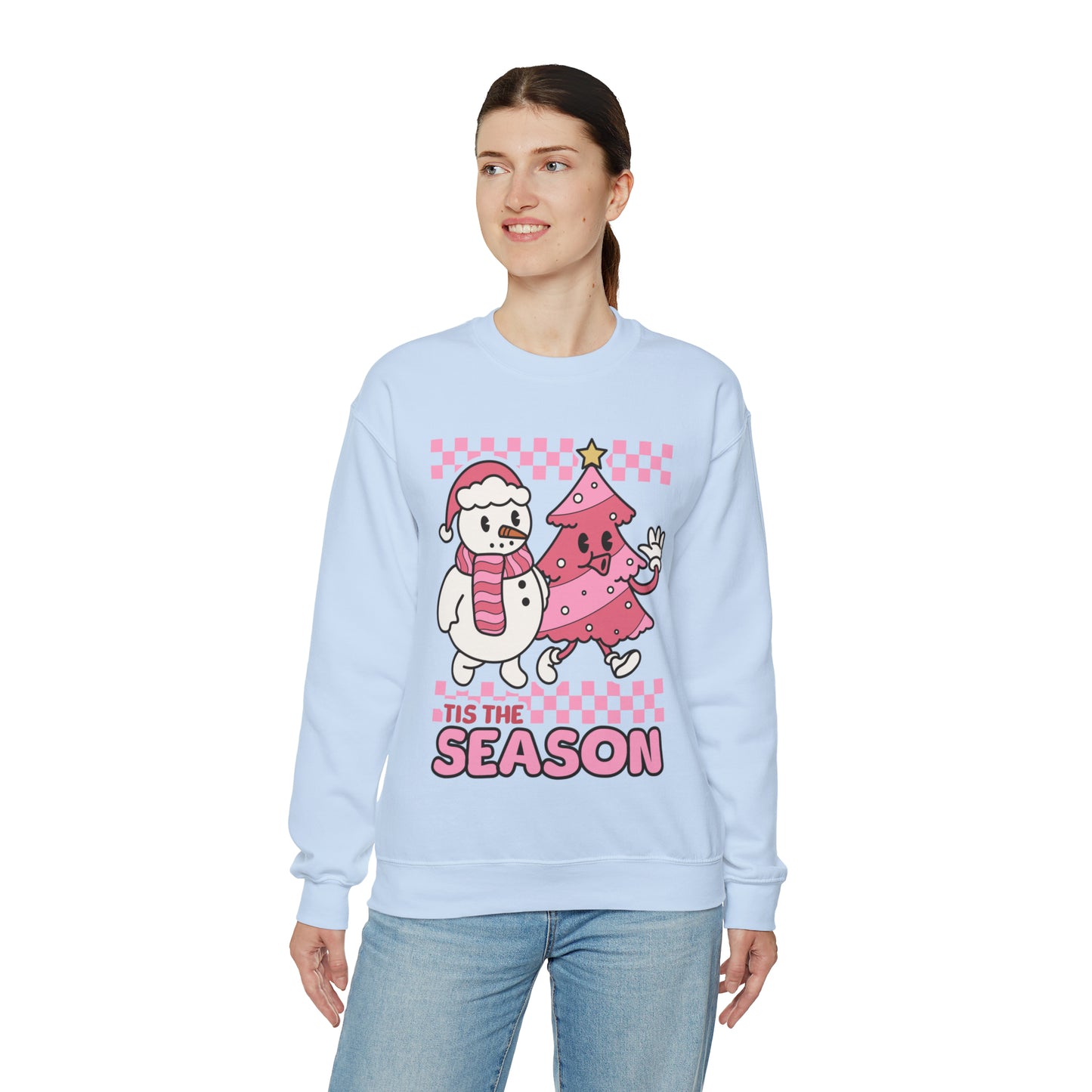 Christmas Tis The Season Sweatshirt, Merry Christmas Shirt, Christmas Tree Cake Sweater, Women Christmas, Christmas Cake Sweatshirt, SW879