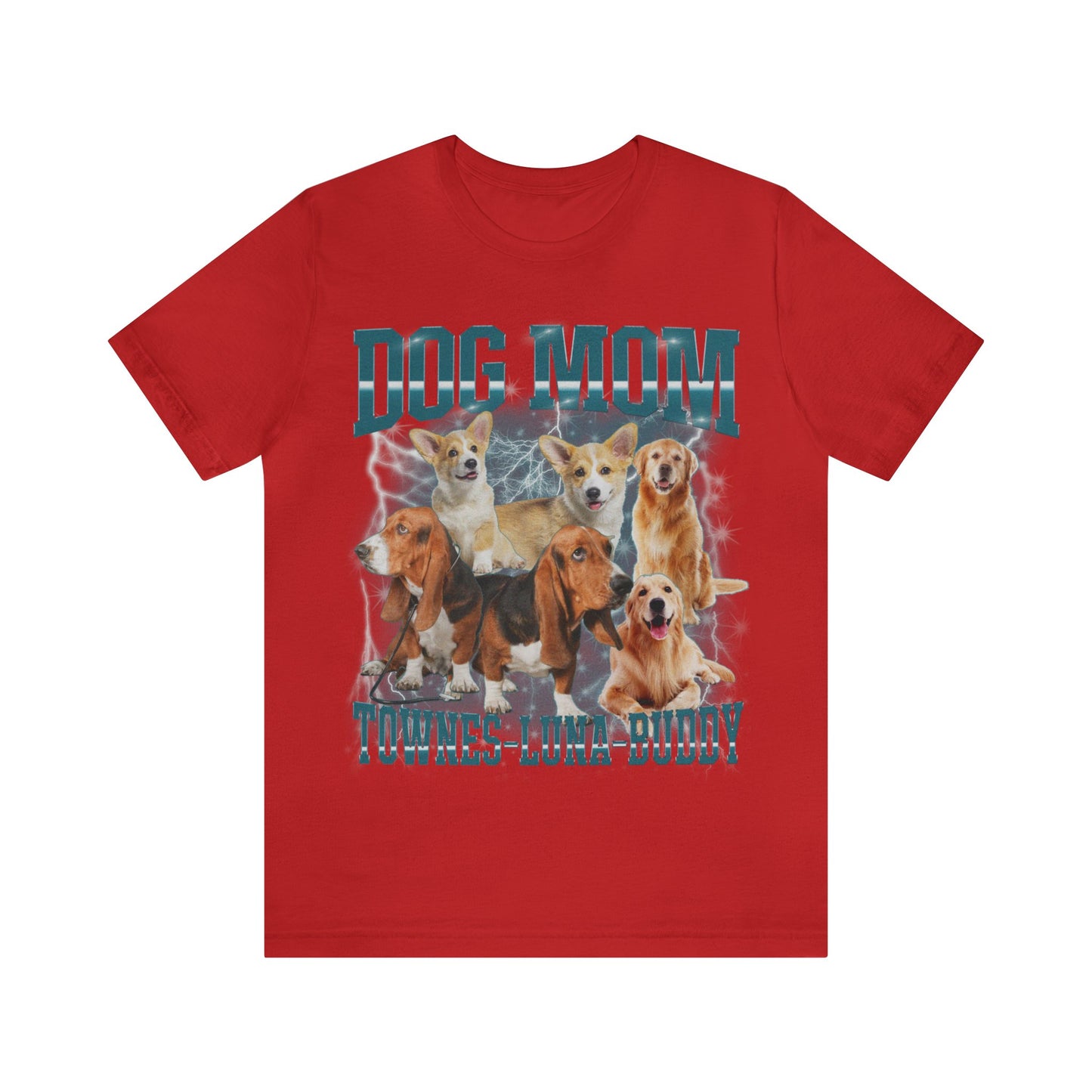Custom Retro Dog Bootleg Shirt, Dog Mom Shirt, Dog Bootleg Retro 90's Tee, Custom Pet Photo, Custom Pet Portrait, Pet Lovers Gift, T1434