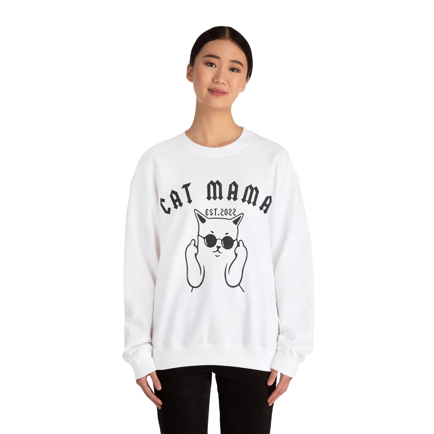 Custom Retro Cat Mom Sweatshirt, Personalized Retro Cat Mom Sweatshirt, Custom Cat Sweatshirt, Cat Lovers Sweatshirt, S1255