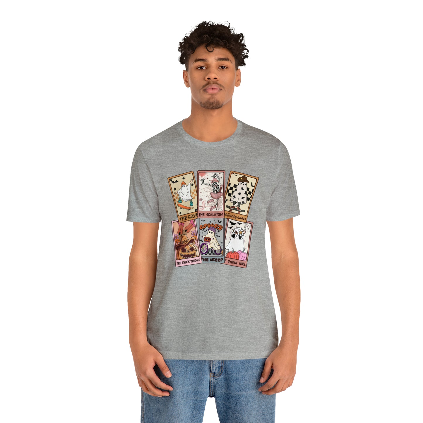 The Tarot Card Shirt, Skeleton Tarot Card Shirt, Tarot Card Lover Shirt, Skull Tarot Card Tee, Retro Halloween shirt, T612