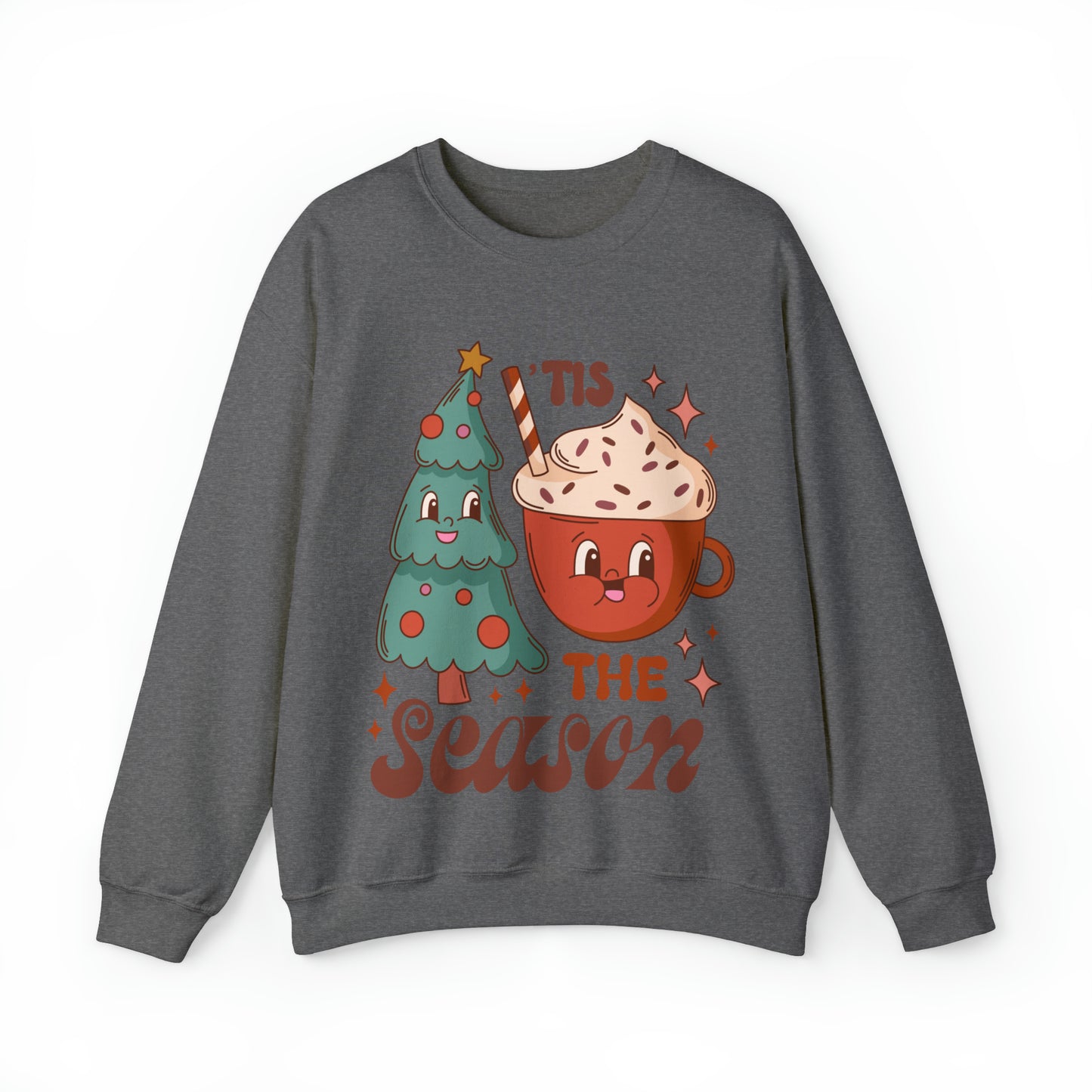 Christmas Tis The Season Sweatshirt, Merry Christmas Shirt, Christmas Tree Sweater, Christmas Tree shirt, Christmas Cake Sweatshirt, S887
