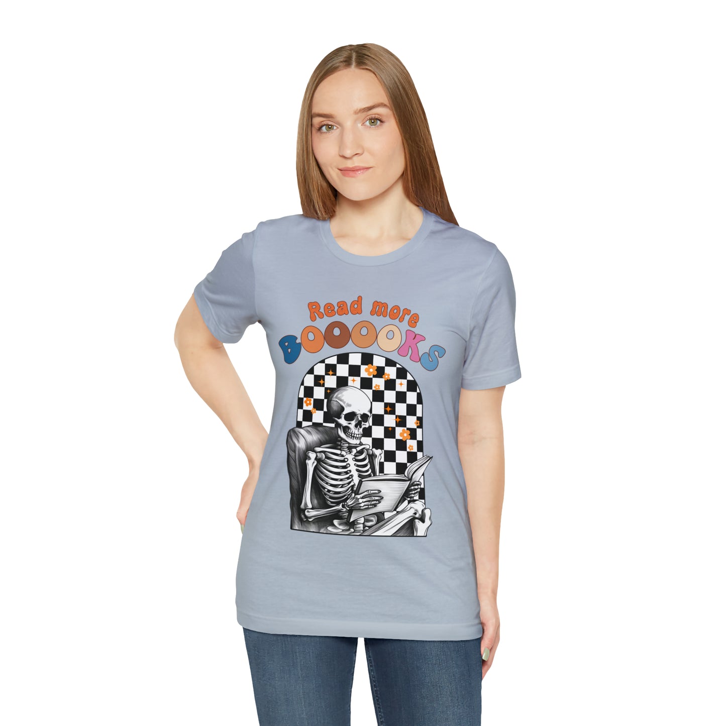 Read More Books, Teacher Halloween Shirt, Halloween Ghost Books, Kindergarten Teacher Shirt, Halloween Teacher, Spooky Teacher Shirt, T660