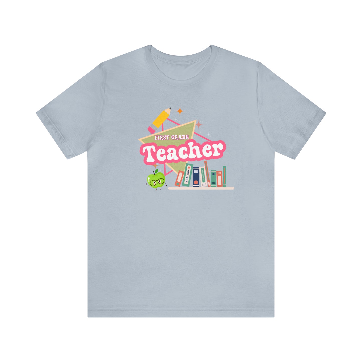 First grade teacher shirt, 1st grade shirt, 90s shirt, 90s teacher shirt, colorful school shirt, colorful teacher shirt, T542