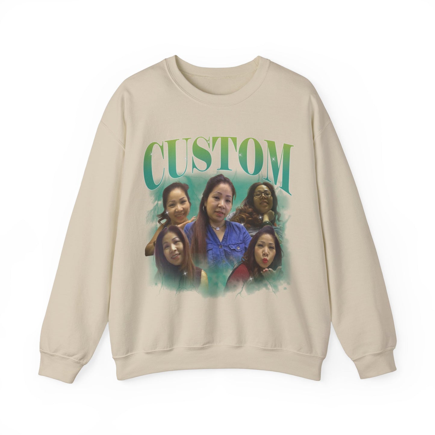 Custom Your Own Bootleg Tee, Retro Custom Bootleg Rap Tee, Custom Photo Sweatshirt, Insert Your Design Vintage Graphic 90s Sweatshirt, S1381