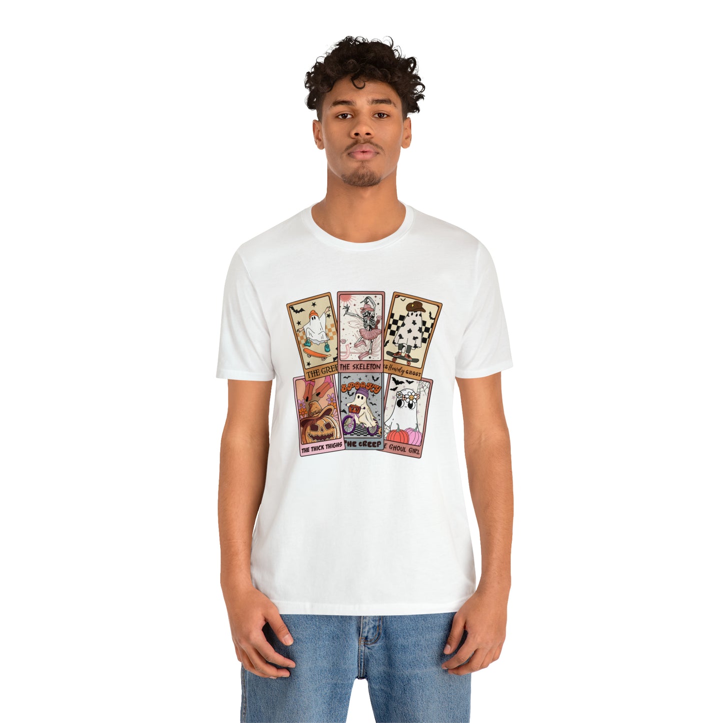 The Tarot Card Shirt, Skeleton Tarot Card Shirt, Tarot Card Lover Shirt, Skull Tarot Card Tee, Retro Halloween shirt, T612