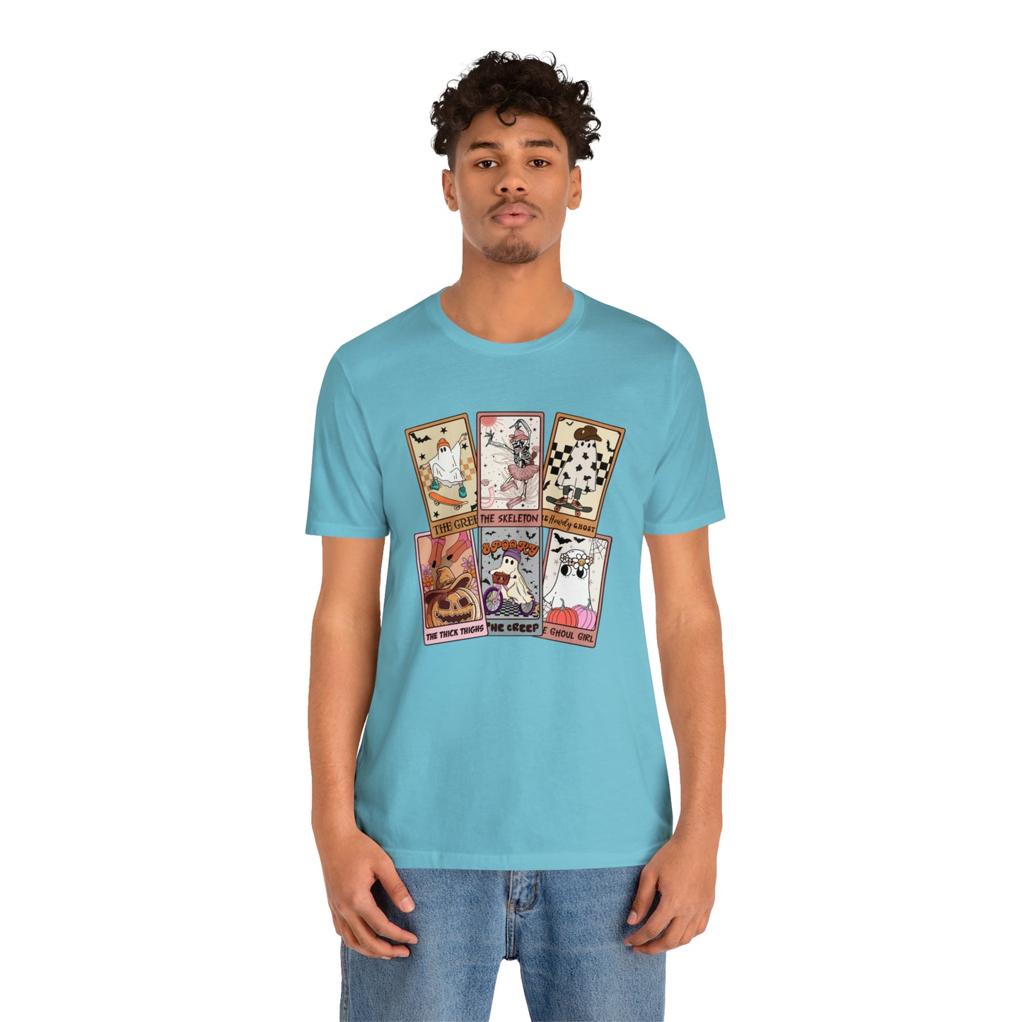 The Tarot Card Shirt, Skeleton Tarot Card Shirt, Tarot Card Lover Shirt, Skull Tarot Card Tee, Retro Halloween shirt, T612