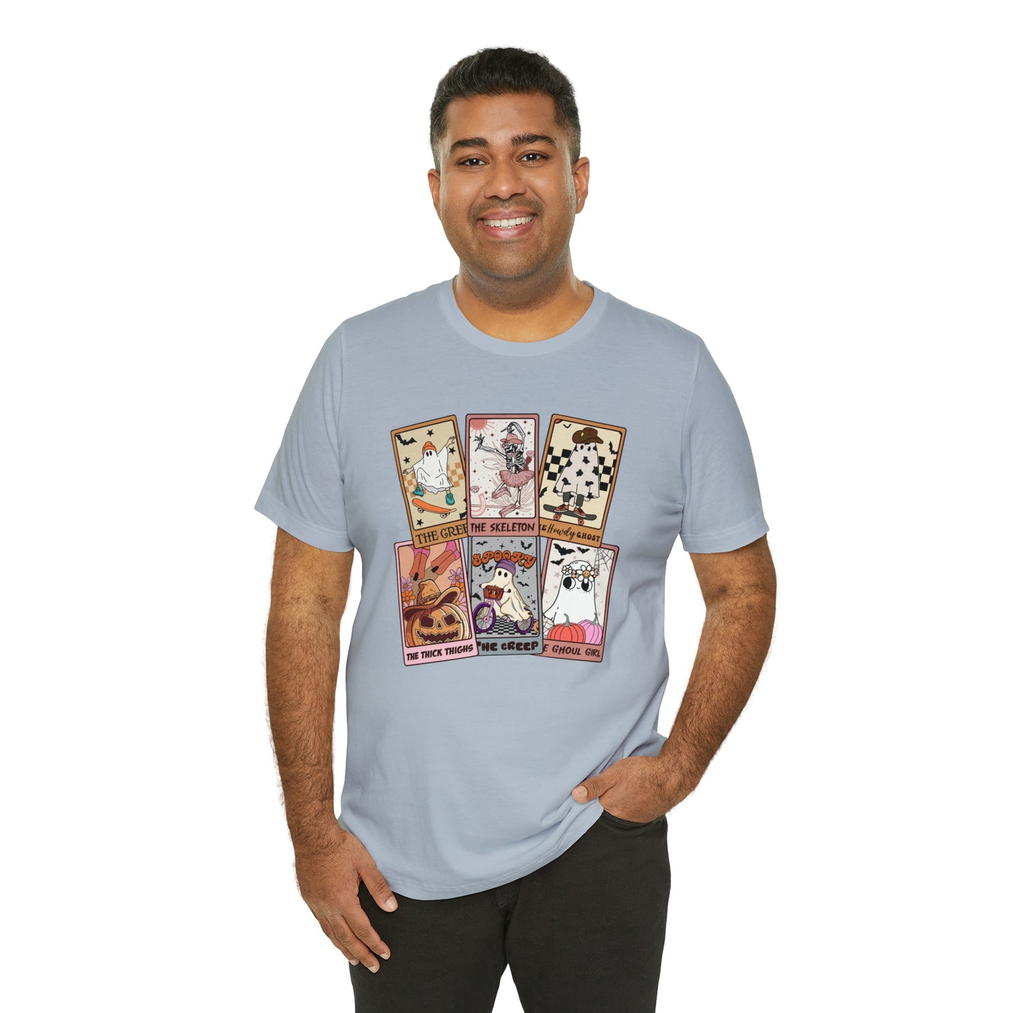 The Tarot Card Shirt, Skeleton Tarot Card Shirt, Tarot Card Lover Shirt, Skull Tarot Card Tee, Retro Halloween shirt, T612