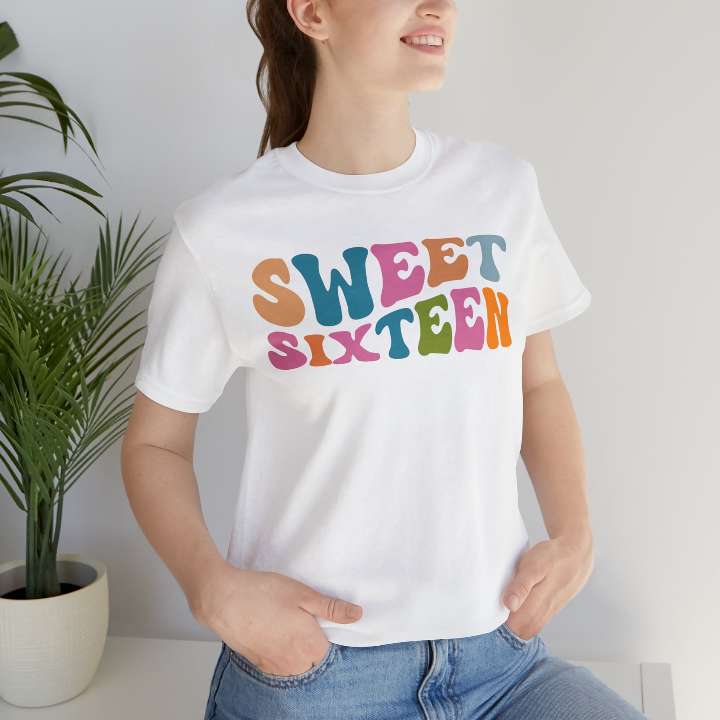 Sixteenth Birthday Gift, Sweet Sixteen Shirt for 16th Birthday Party, Cute Sweet 16 Gift for 16th Birthday TShirt for Daughter, T476