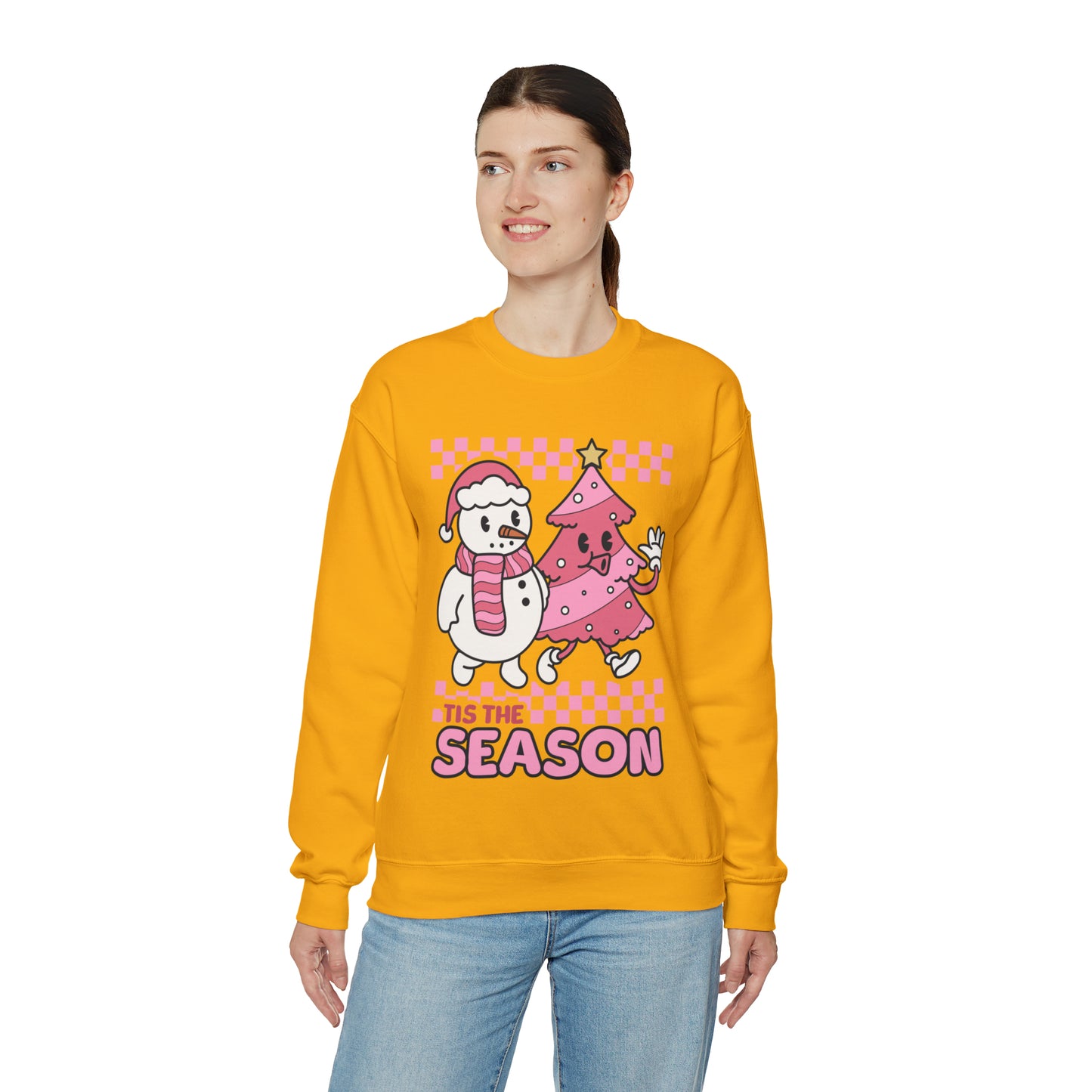 Christmas Tis The Season Sweatshirt, Merry Christmas Shirt, Christmas Tree Cake Sweater, Women Christmas, Christmas Cake Sweatshirt, SW879