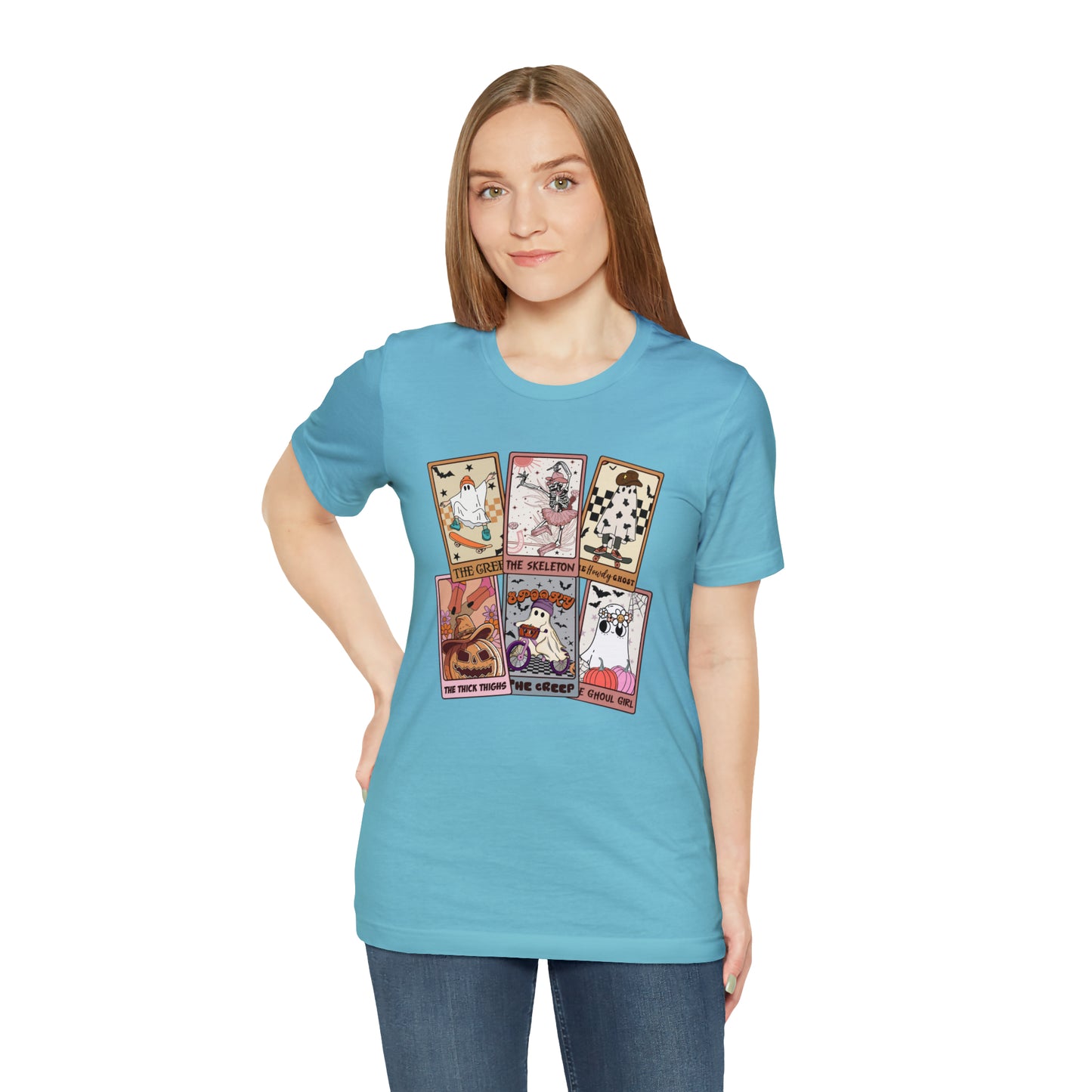 The Tarot Card Shirt, Skeleton Tarot Card Shirt, Tarot Card Lover Shirt, Skull Tarot Card Tee, Retro Halloween shirt, T612