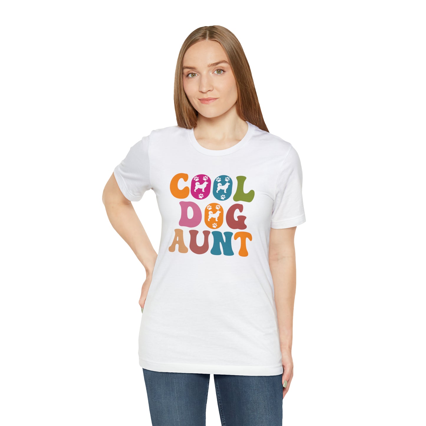Cool Dog Aunt Shirt for Women, Dog Aunt Gift for Animal Lover, Dog Auntie Tee for Aunt, Funny Dog Lover Tee, T569