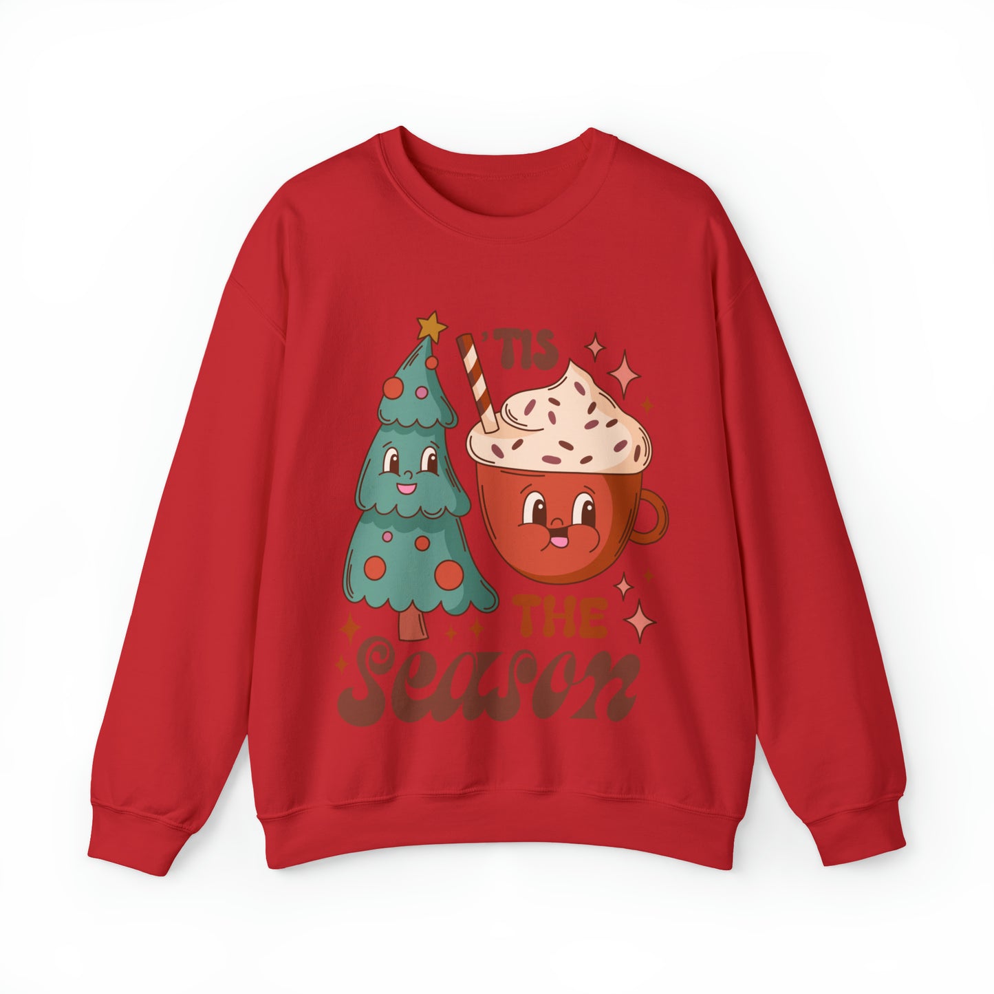 Christmas Tis The Season Sweatshirt, Merry Christmas Shirt, Christmas Tree Sweater, Christmas Tree shirt, Christmas Cake Sweatshirt, S887